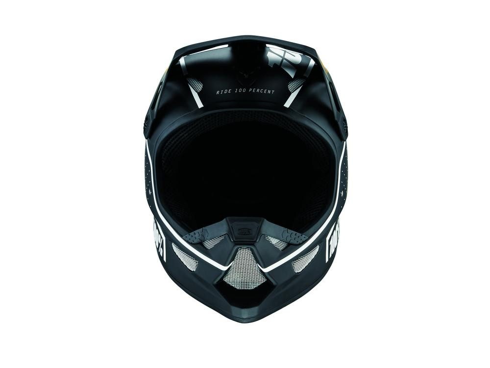 100% Fahrradhelm 100% Status helmet L Dreamflow Black - leichter Fullface-Helm mit maxi