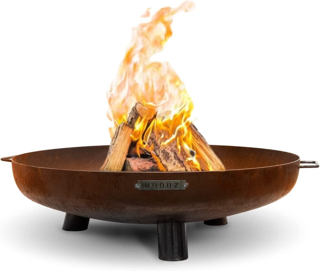 Moodz Feuerschale Moodz Feuerschale mit Griff und Füßen Cortenstahl, Corten günstig online kaufen