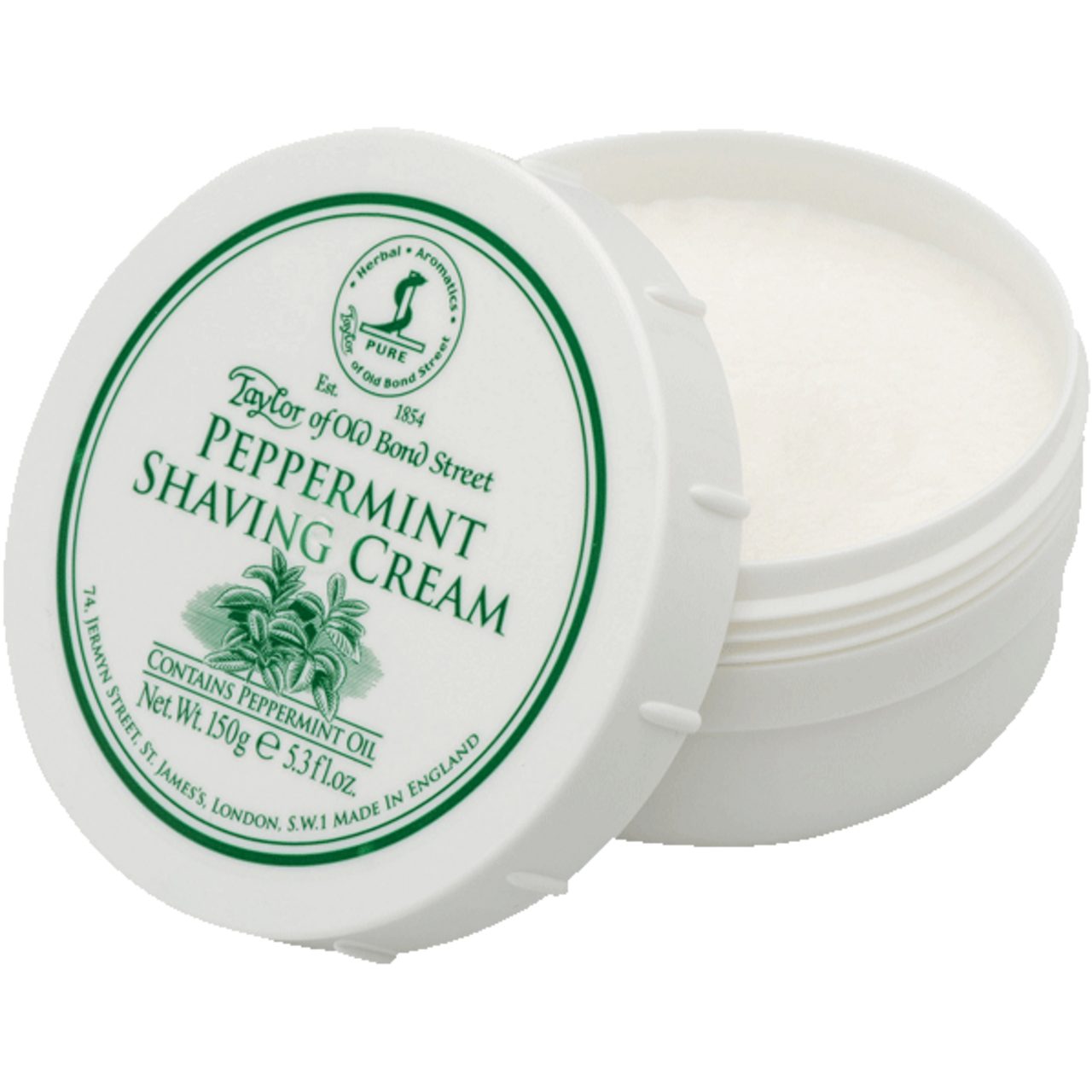 Peppermint Street Cream Old Taylor Bond Bond Shaving of Old of Taylor Street Rasiercreme