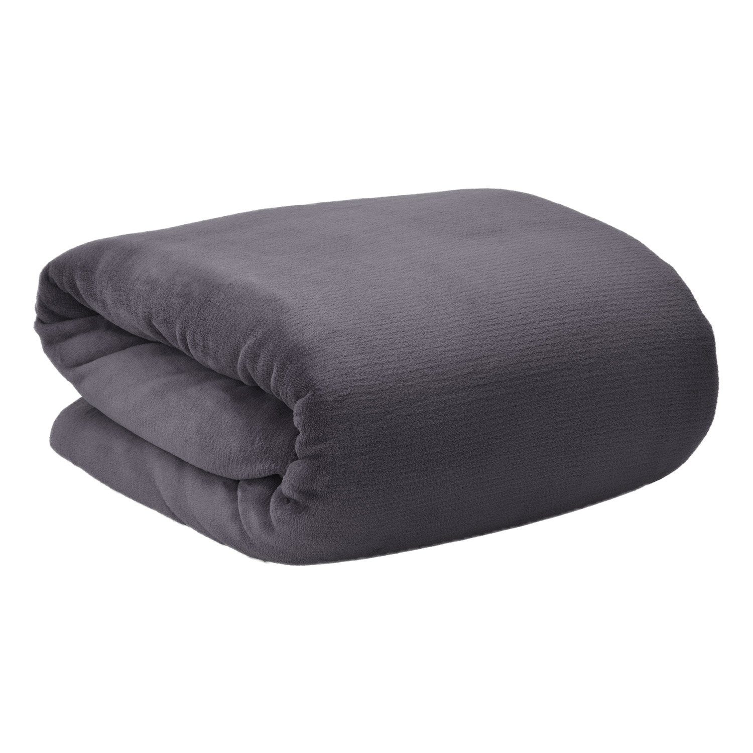 Wohndecke Aurelia Kuscheldecke Anthrazit, 220x240cm, Beautissu, Microfaser Fleecedecke als Tagesdecke oder Sofa Überwurf