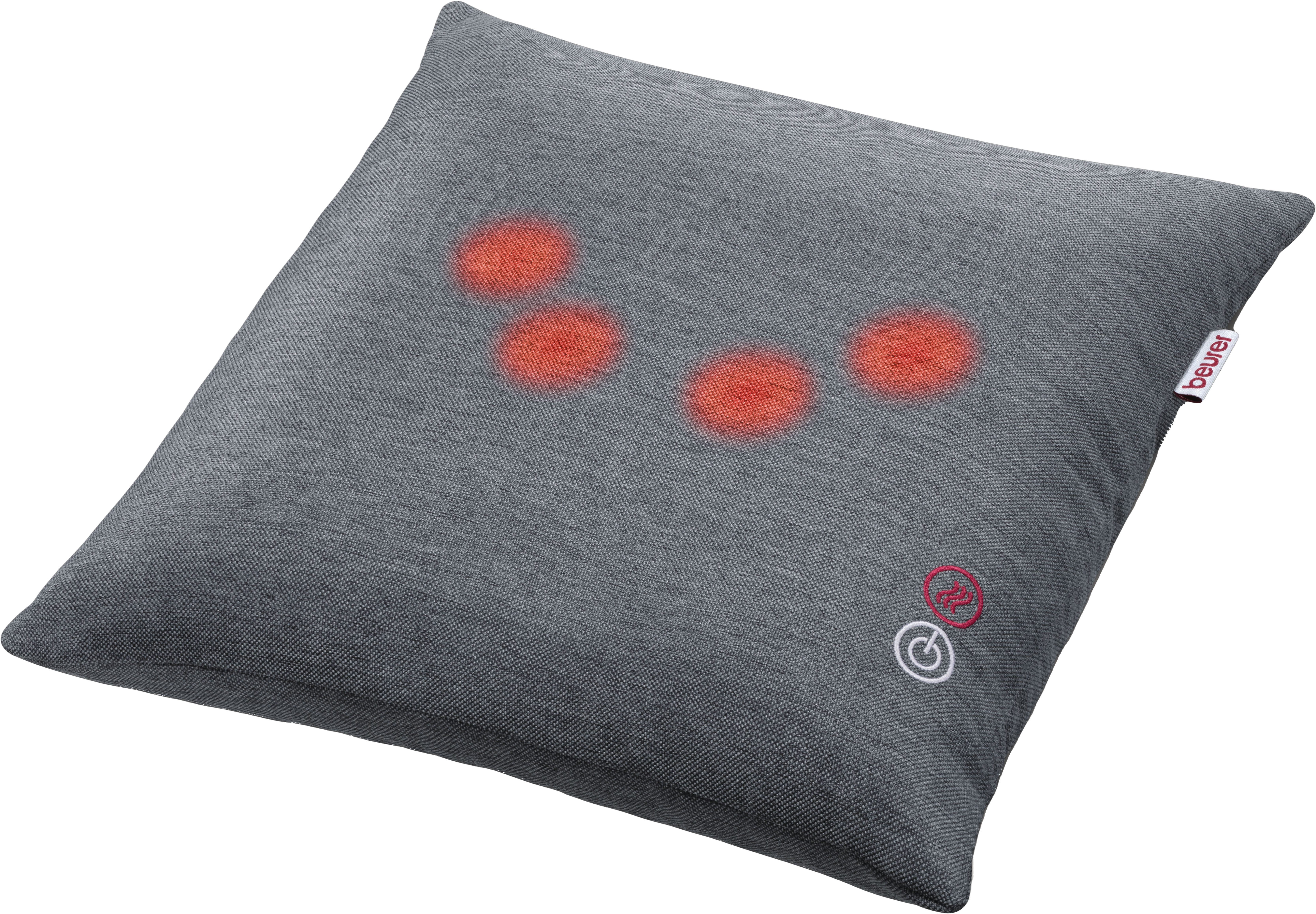 BEURER Massagekissen MG 135 Shiatsu-Massagegerät mit zuschaltbarer Wärmefunktion, Mit 4 Massageköpfen für eine entspannende Massage