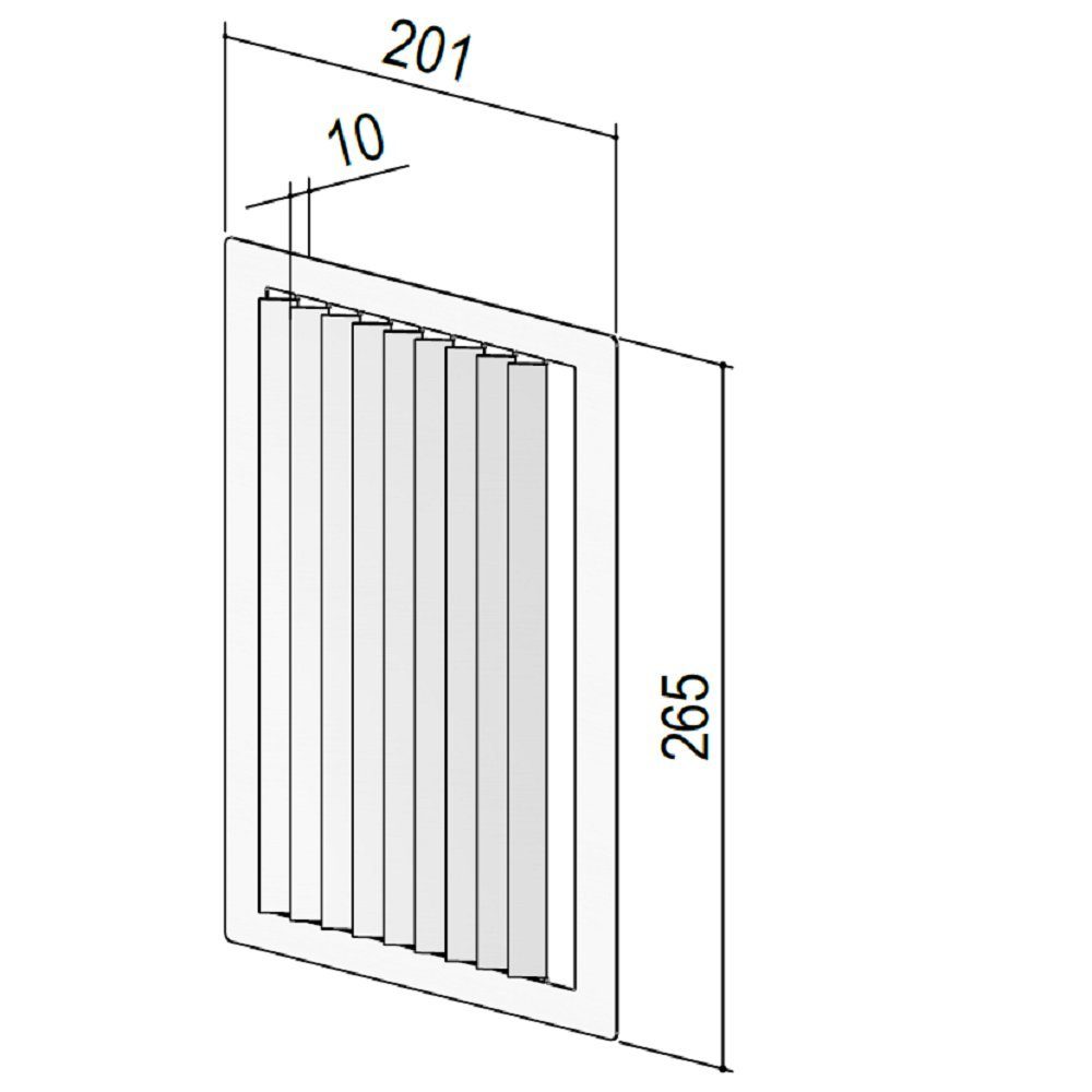 Berbel Set Montagezubehör 2000493 Dunstabzugshaube BIH berbel 2er Luftleitgitter