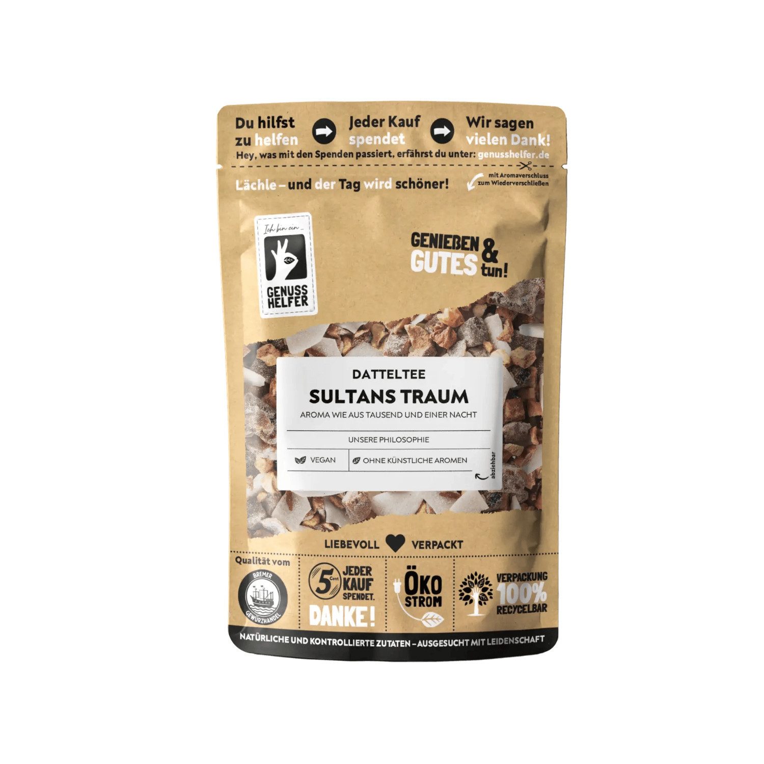Bremer Gewürzhandel Tee Sultans Traum, Datteltee, Früchtetee, 100 g