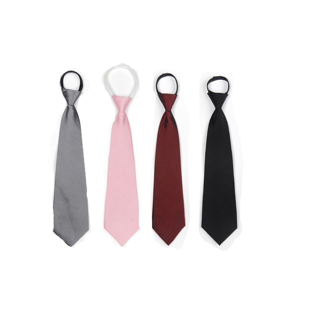 CTGtree Krawatte Packung mit 4 Krawatten 8cm Lazy Short Tie (4-St)