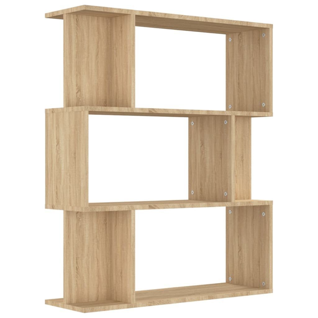 furnicato Bücherregal Bücherregal/Raumteiler Sonoma-Eiche 80x24x96 cm günstig online kaufen