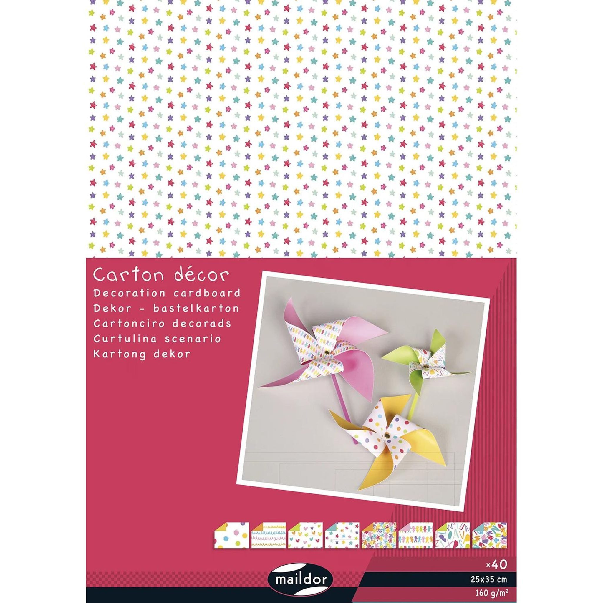 CLAIREFONTAINE Motivpapier Clairefontaine Dekorkarton 25x35 40Bl