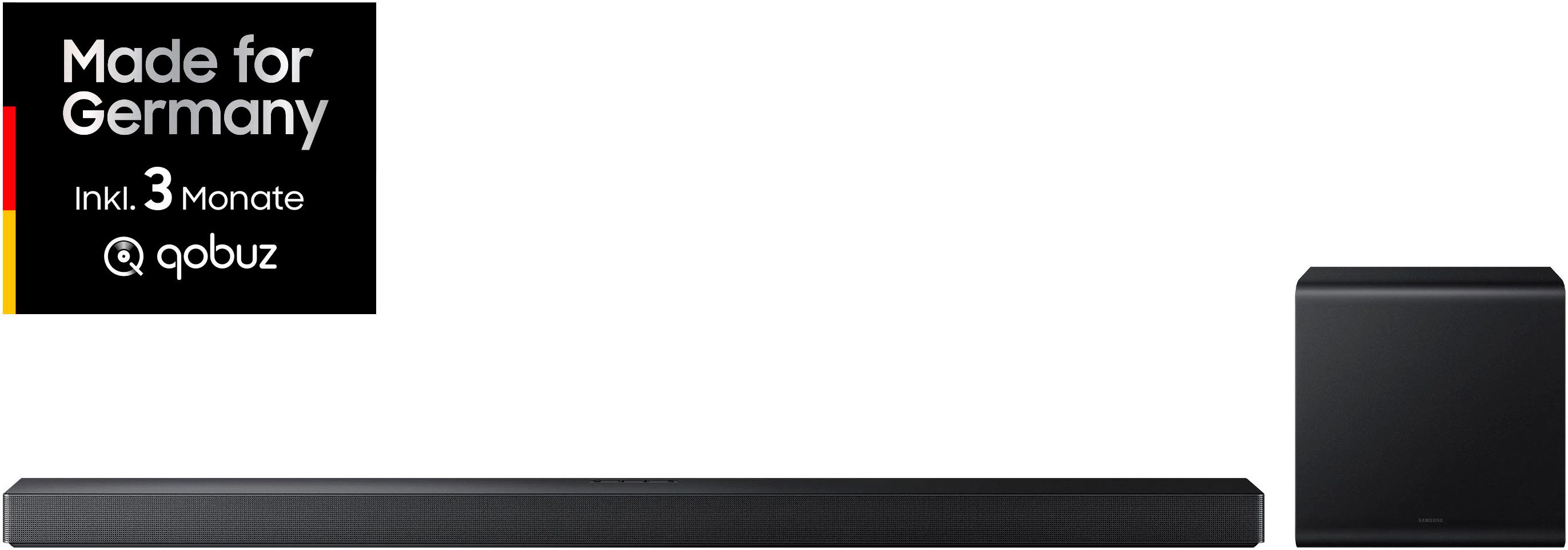 Samsung HW-QS710GF Q-Soundbar Soundbar 3.1.2 (Bluetooth, WLAN, 40 W, 3.1.2-Kanal Sound System, SpaceFit Sound Pro, Flexible Positionierung)
