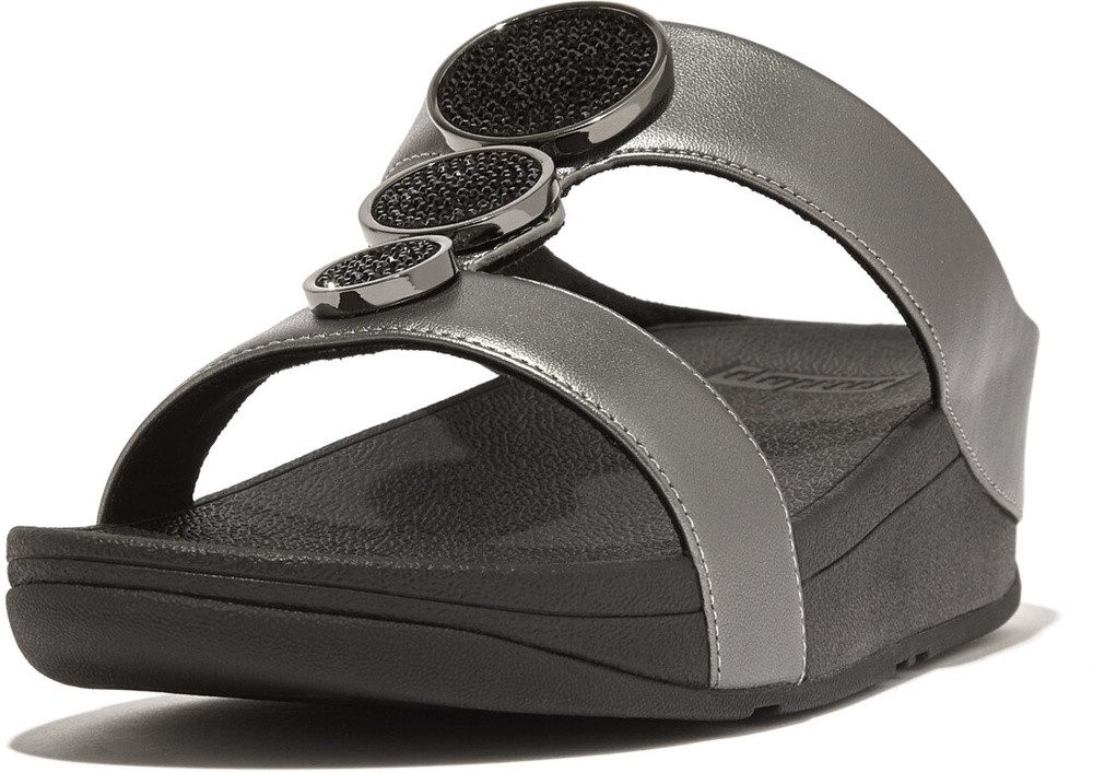 Fitflop Halo Bead-Circle Metallic H-Bar Slides Sandale günstig online kaufen