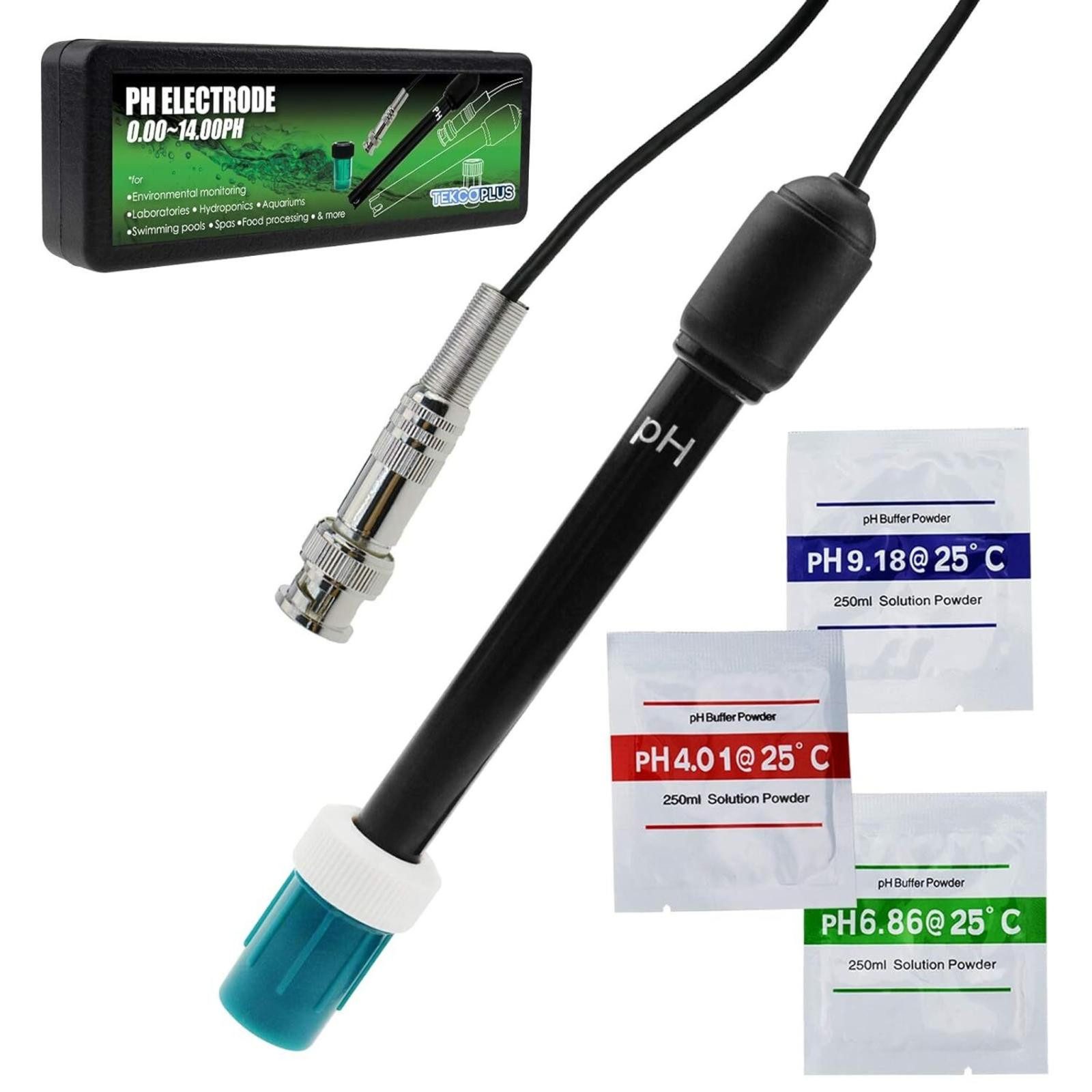 FELIXLEO pH-Messgerät Ph mit Elektrode 300 cm langes Kabel und Bnc Stecker für pH, (1-tlg)