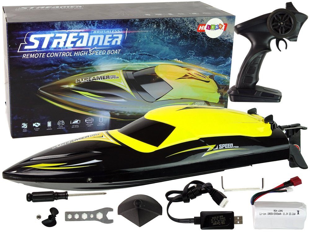 Wisam RC-Auto Motorboot R/C 2.4G Gelb 35 KM/H