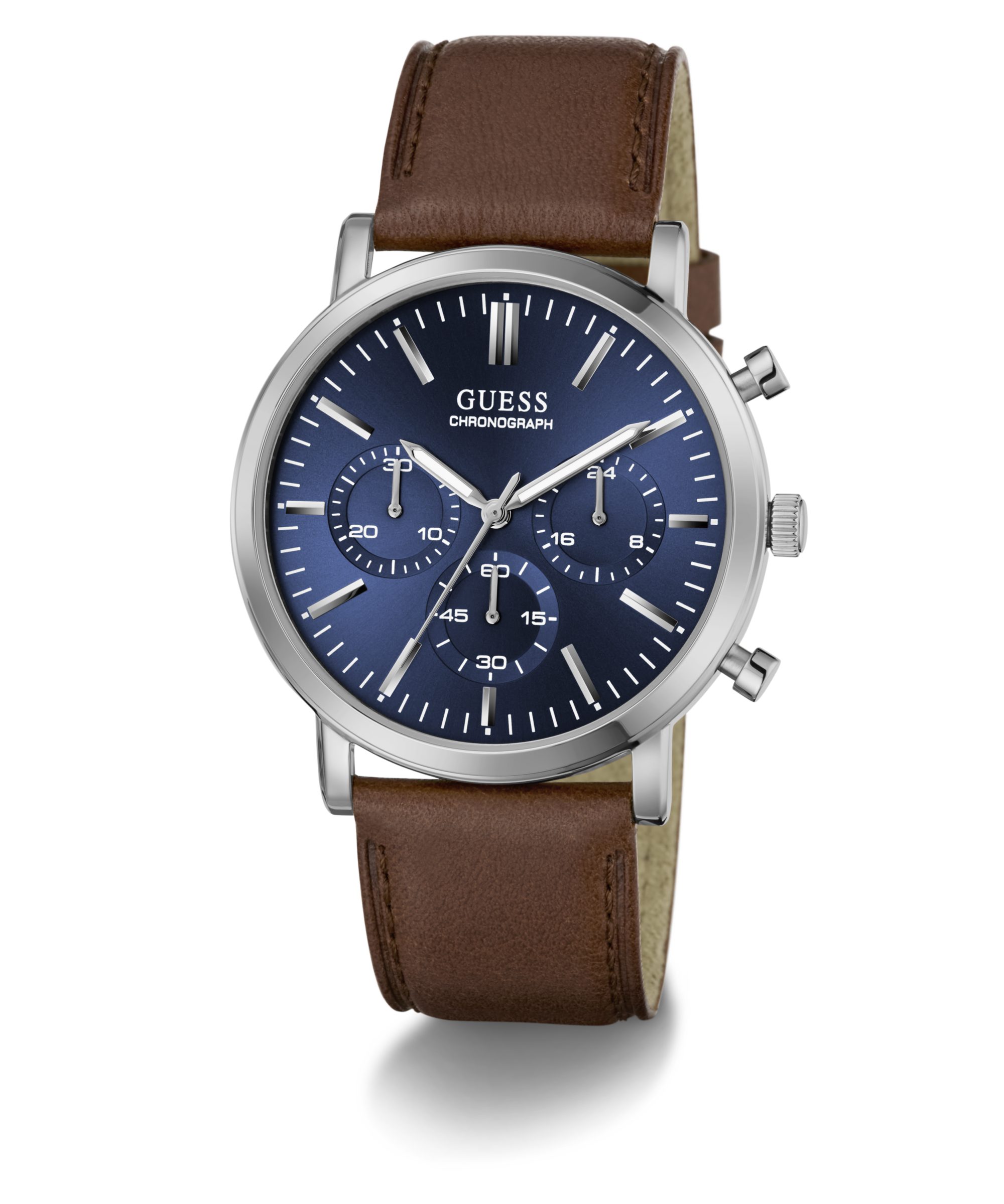 Guess Quarzuhr CASSIAN GW1154G1, Armbanduhr, Herrenuhr, Lederarmband, analog