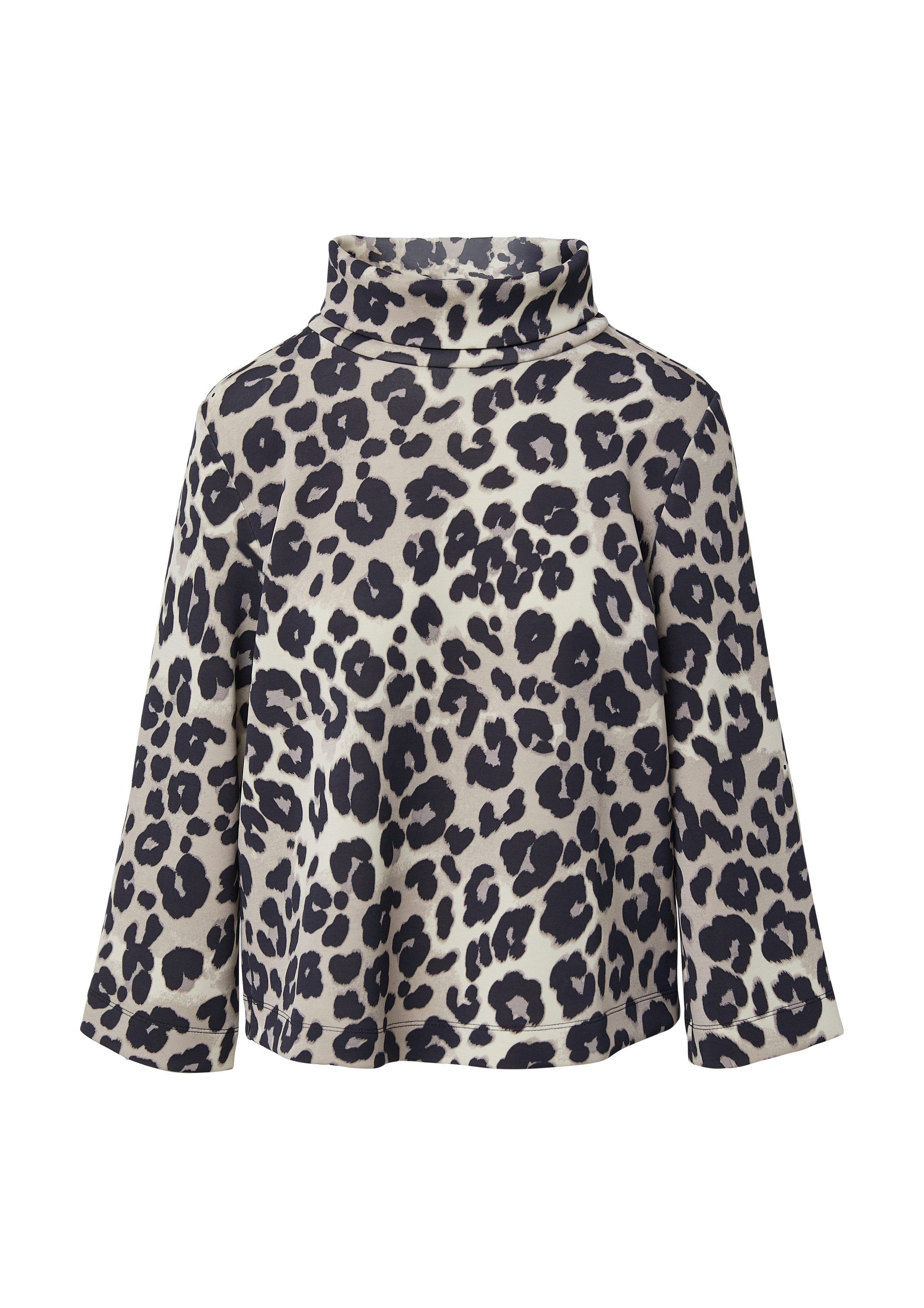 s.Oliver 3/4 Arm-Pullover Sweatshirt Scuba-Sweatshirt im Relaxed Fit mit Le günstig online kaufen