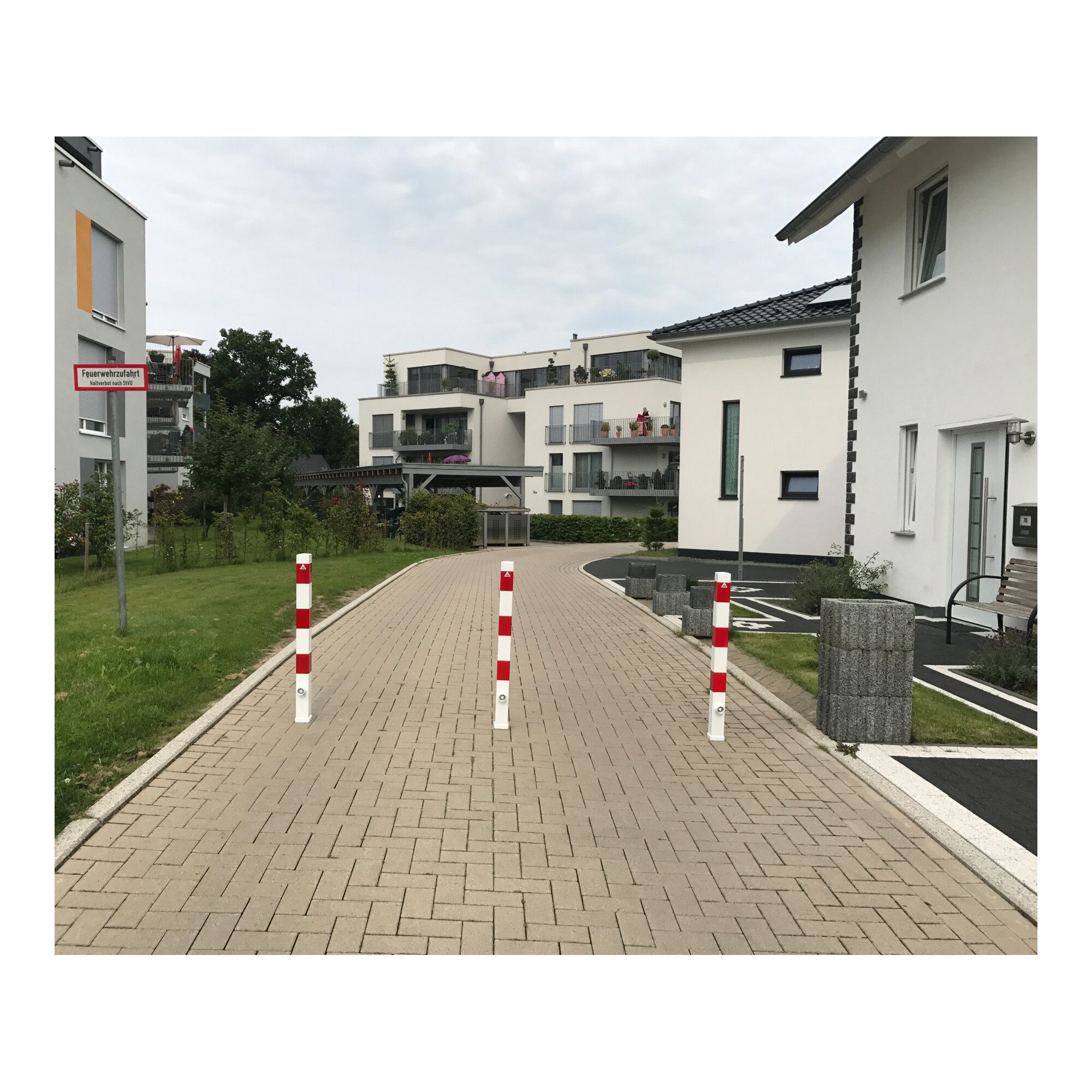 SCHAKE Verkehrsschild Schake Absperrpfosten Typ 470FB, 70x70mm, herausnehmbar + Dreikantvers