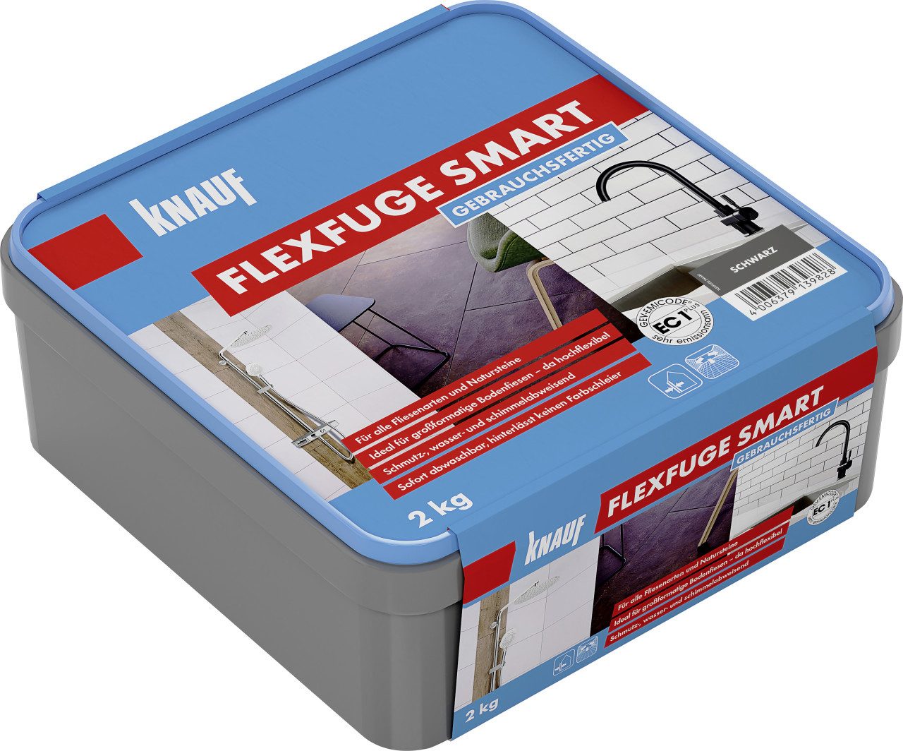 KNAUF Mörtel Knauf Fugenmörtel Flexfuge Smart 2 - 20 mm schwarz