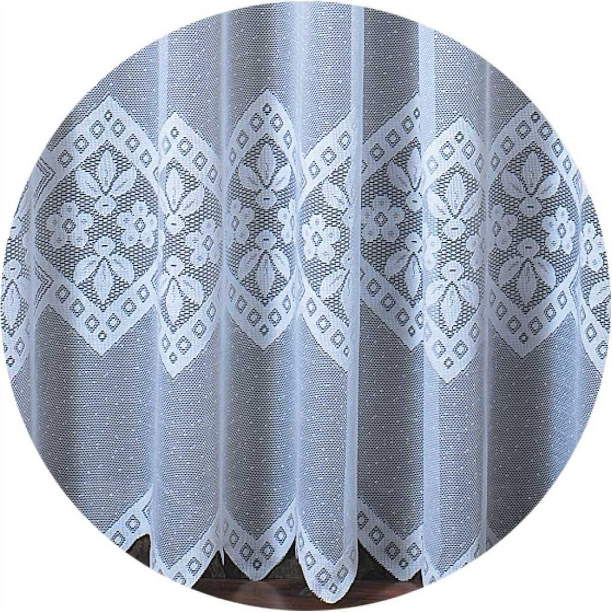 Arsvita Gardine mit floralem Jacquard-Muster in feiner Spitzenoptik, Kräuselband, transparent, elegant, lichtdurchlässig, waschbar – Bild 5 von 5