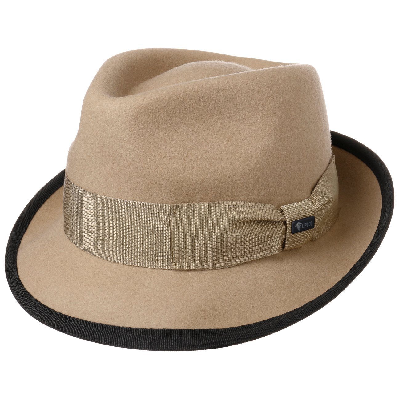 Lipodo Trilby (1-St) Trilby mit Ripsband, Made in Italy