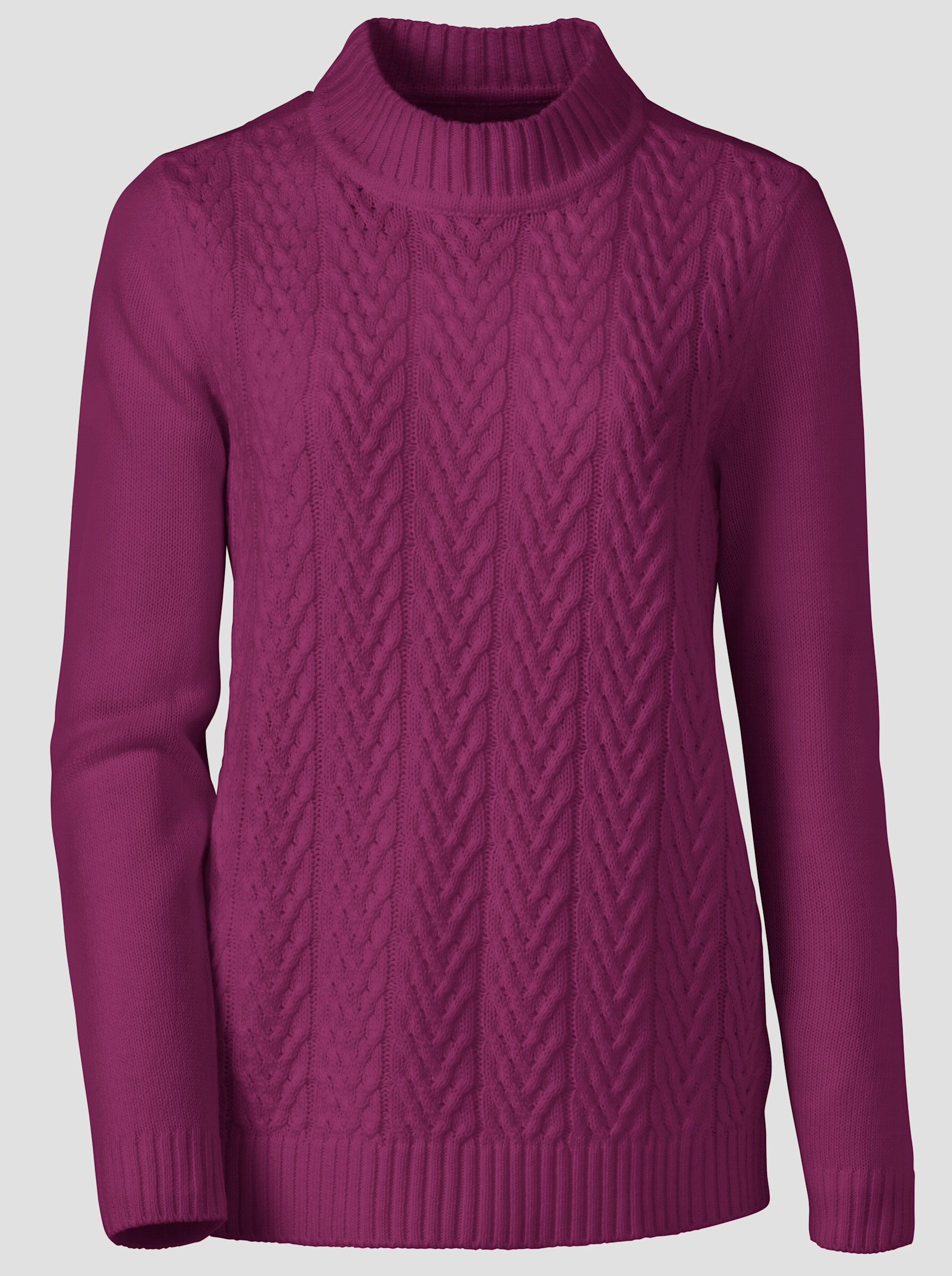 Sieh an! Strickpullover Stehkragenpullover günstig online kaufen
