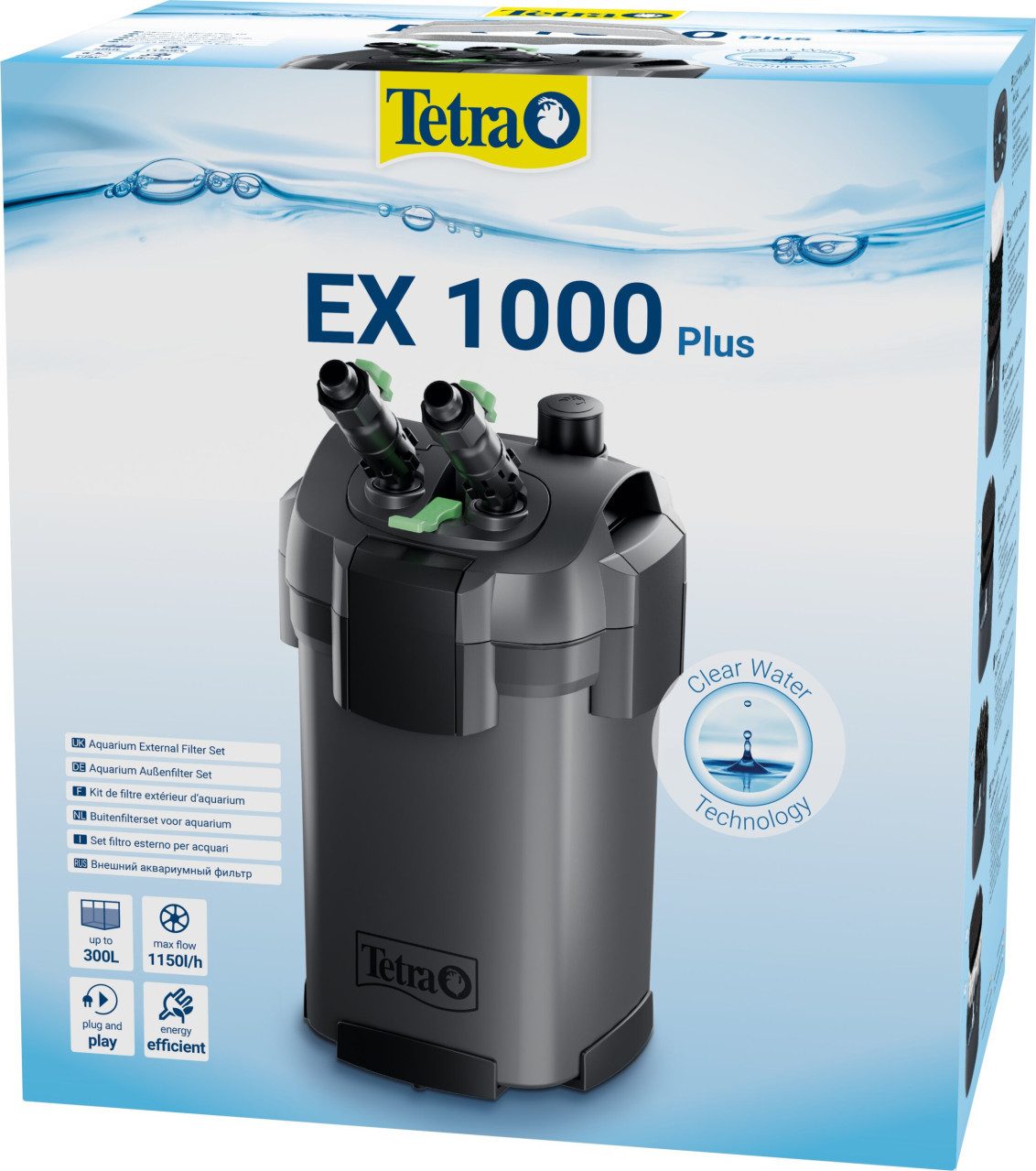Tetra Aquariumpflege Tetra Außenfilter EX 1000 Plus für Aquarien bis