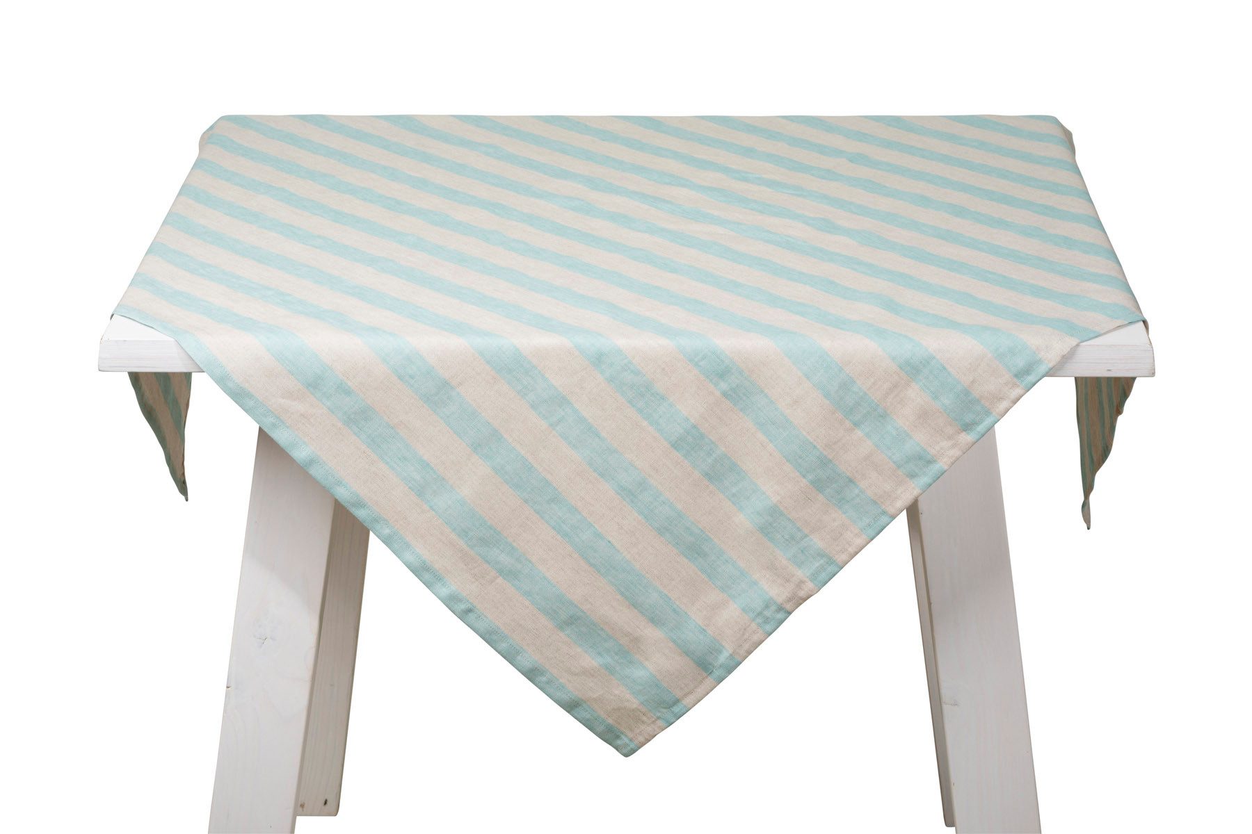 PICHLER Mitteldecke gewebter Streifen gestreift Mitteldecke 1er Set 100 x 100 cm NICLAS R (Set 1-tlg, 1xMitteldecke), Tischdecke Tischläufer Fest Feier Kommunion