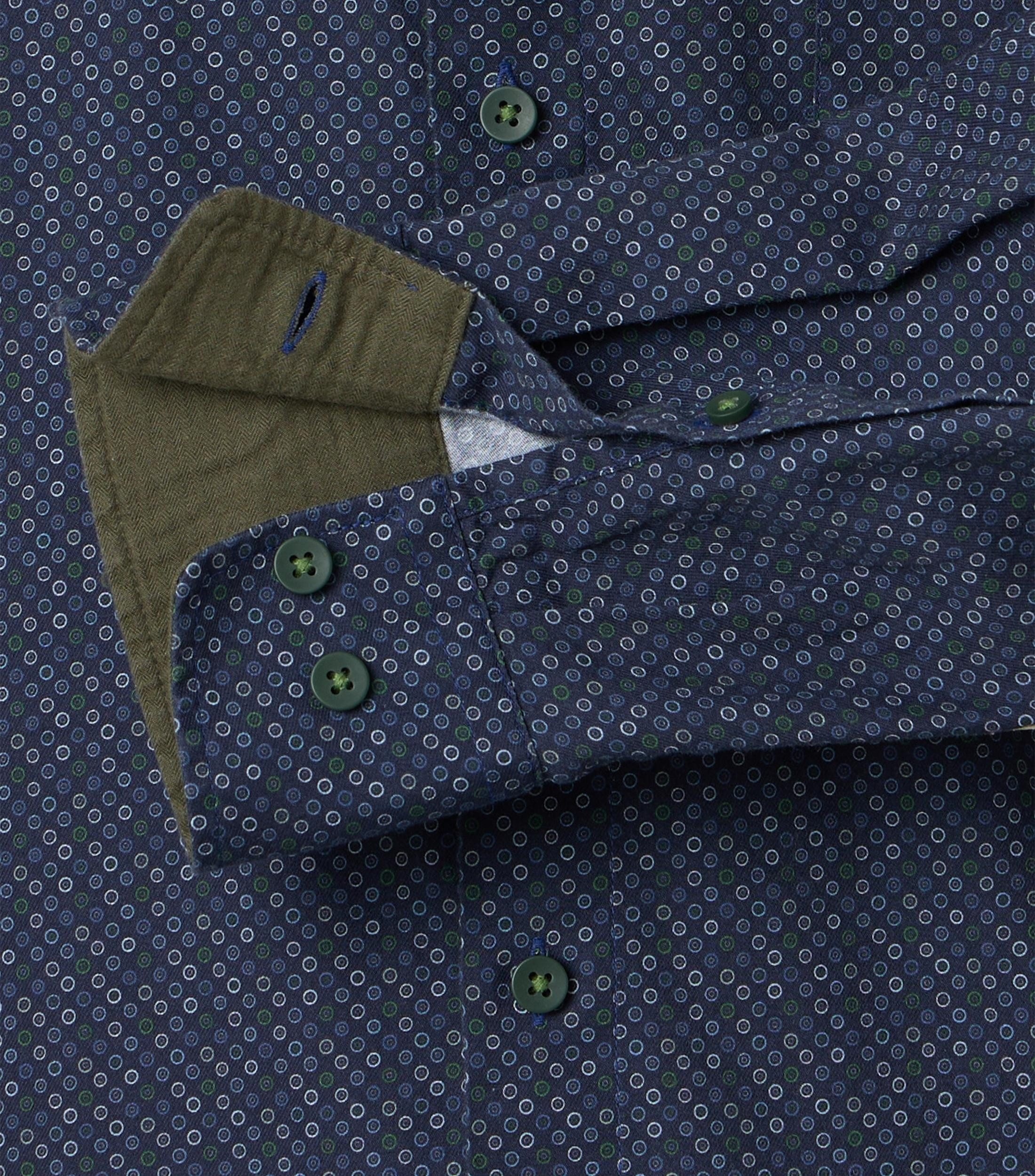 Redmond Langarmhemd Druck Modern Fit
