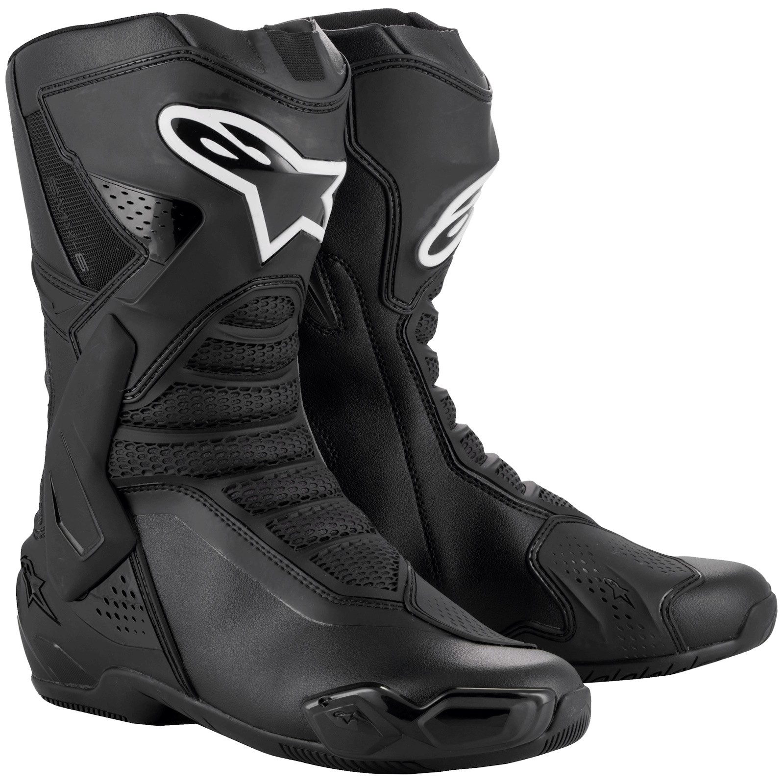 Alpinestars Alpinestars SMX-6 V3 Motorradstiefel Schwarz Motorradstiefel (Packung, Antistatische und Öl- und Benzinfeste Sohle)