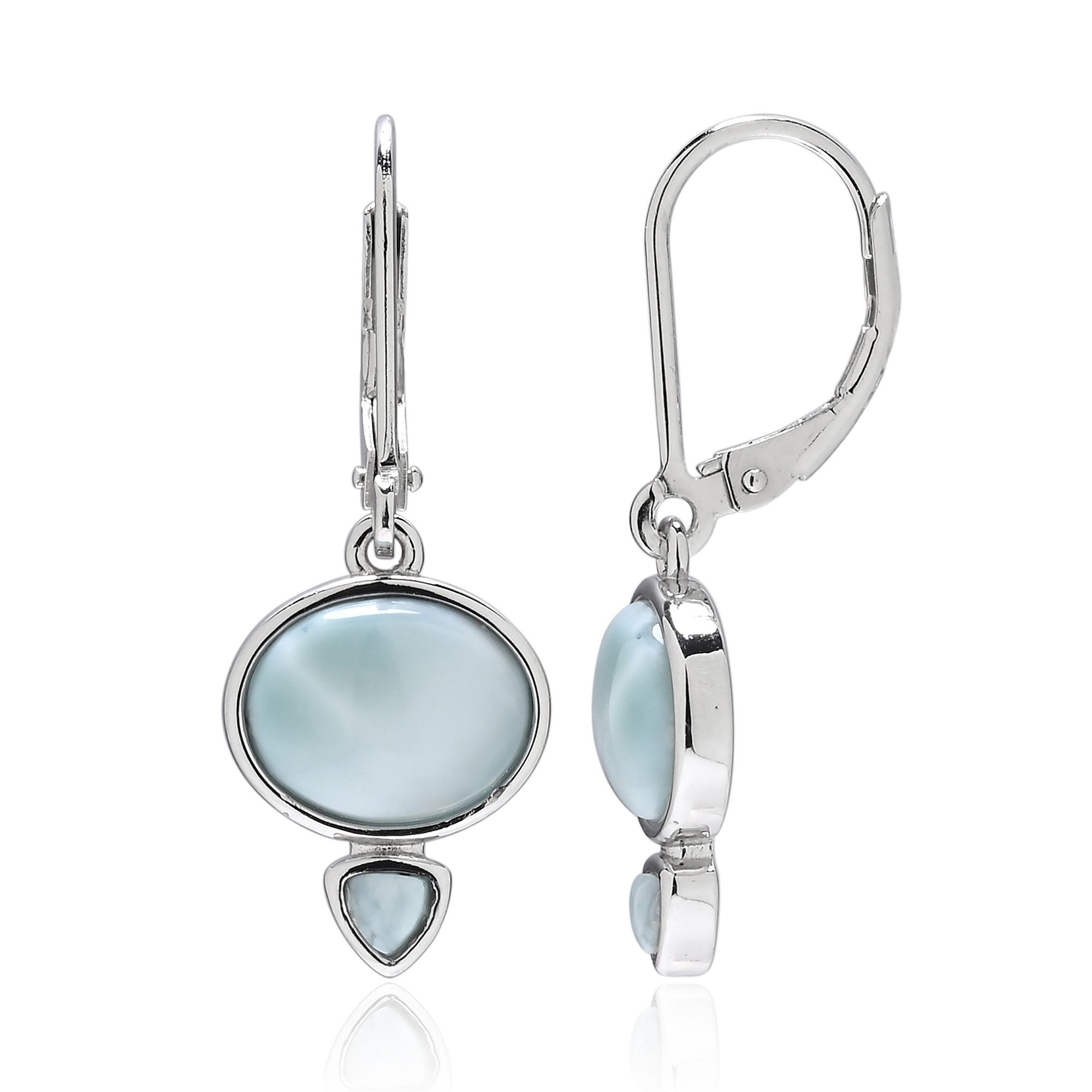 Cavill Ohrring-Set Dominikanische Larimar Silber Ohrringe (2-tlg) günstig online kaufen