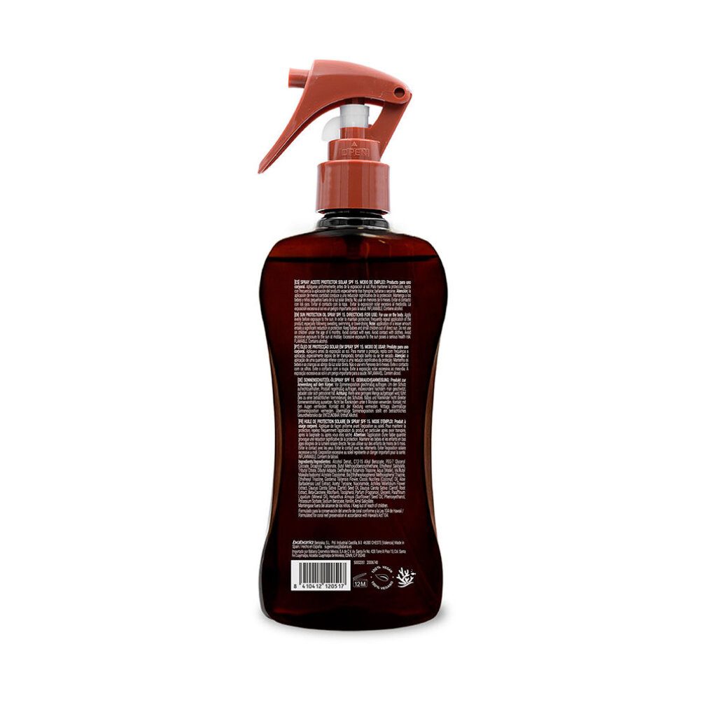 babaria Sonnenschutzpflege Es wäre Sun. Monoi Tahiti Bronze Spray Sonnenschutzöl Spf15