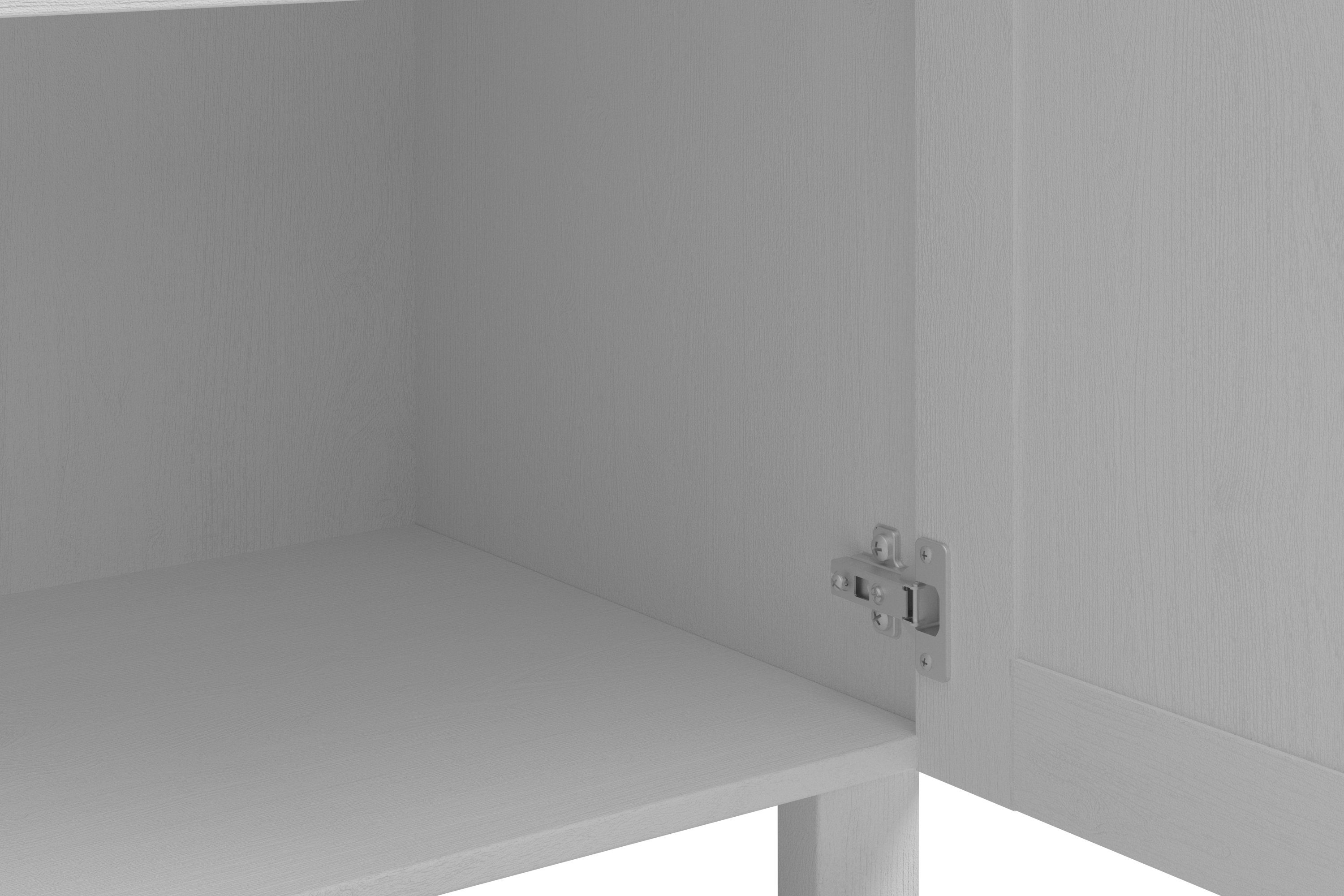 | Osby Home Türen (1-St) Breite120 cm, Küchenbuffet 5 weiß affaire weiß