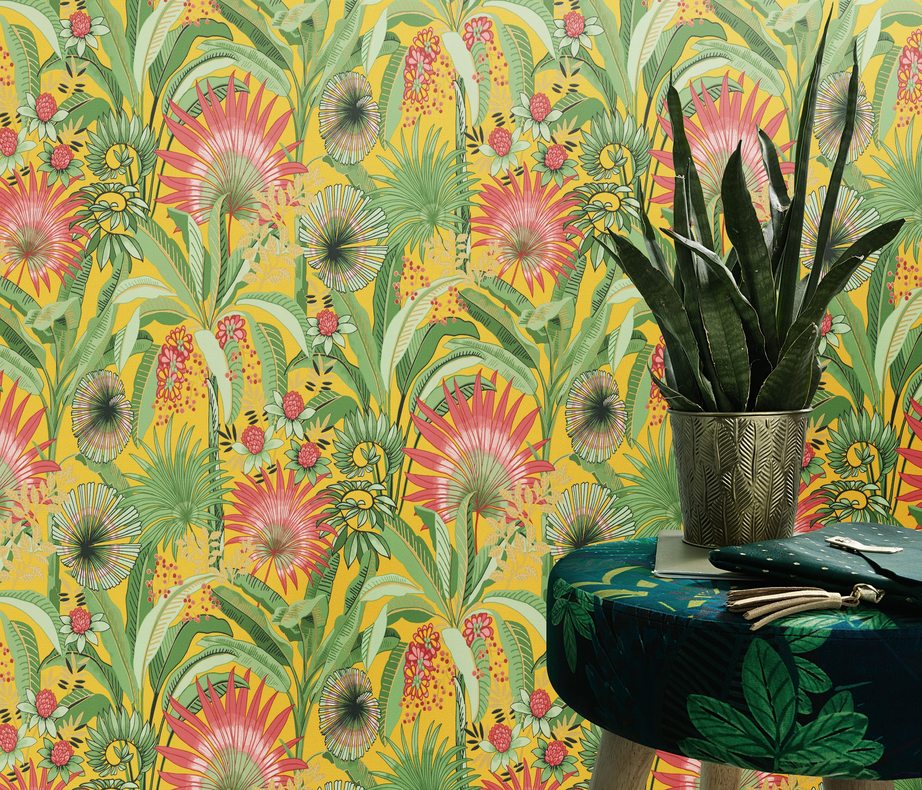 Erismann Vliestapete Vliestapete Flower Power, geprägt, (1 St), Phthalate frei