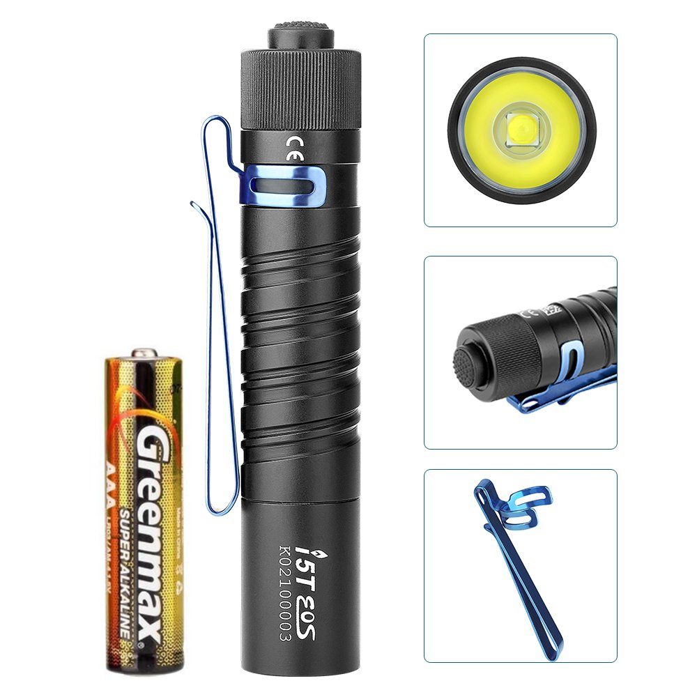 OLIGHT Taschenlampe I5T Kühle schwarz Schlüsselanhänger LED Taschenlampe Heckschalter EDC
