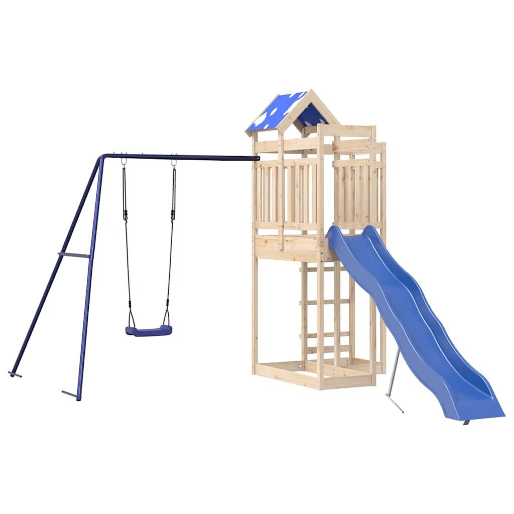 vidaXL Spielturm Spielturm Massivholz Kiefer