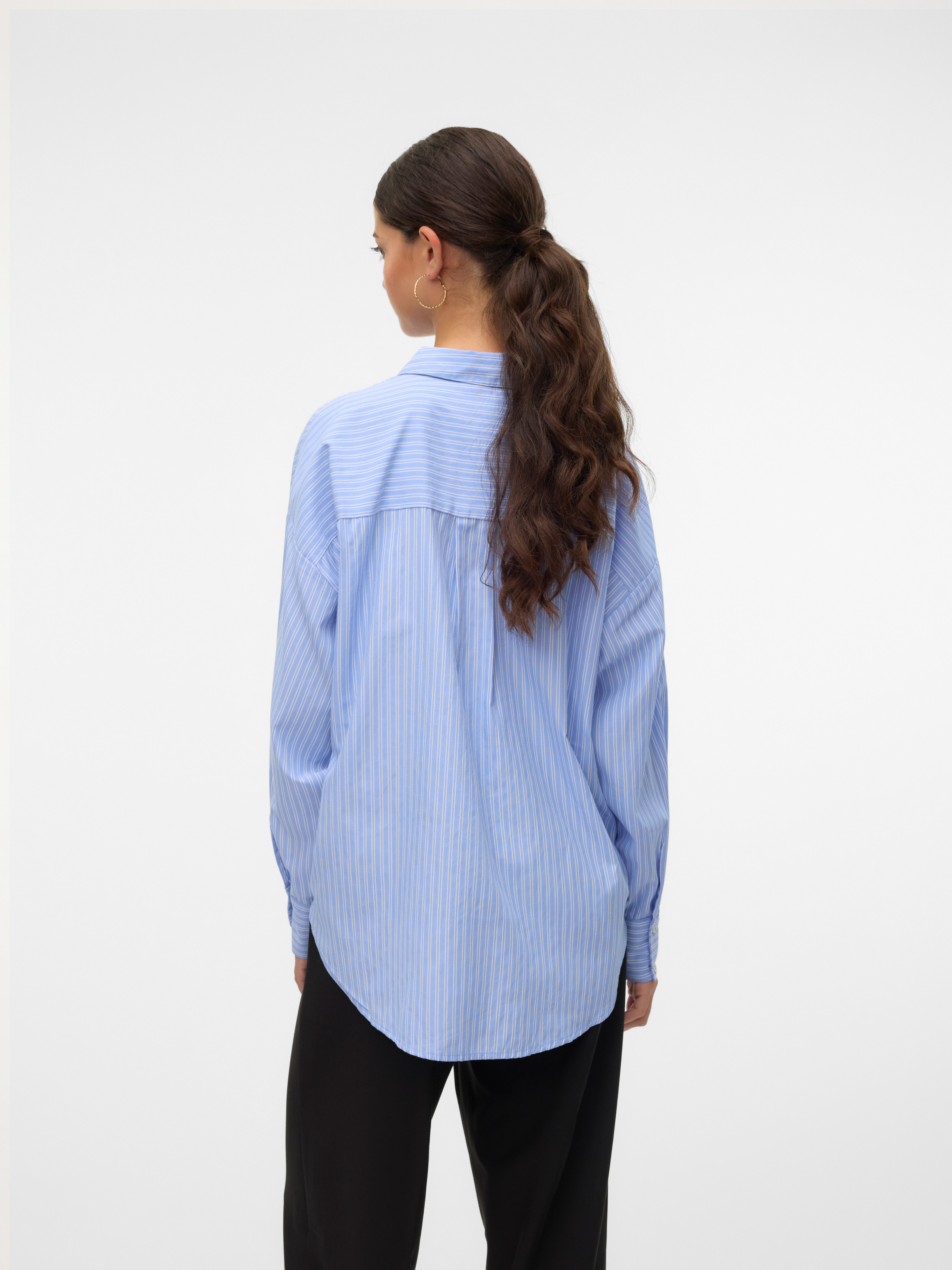 Vero Moda Langarmbluse VMFANNI LS SHIRT WVN GA NOOS