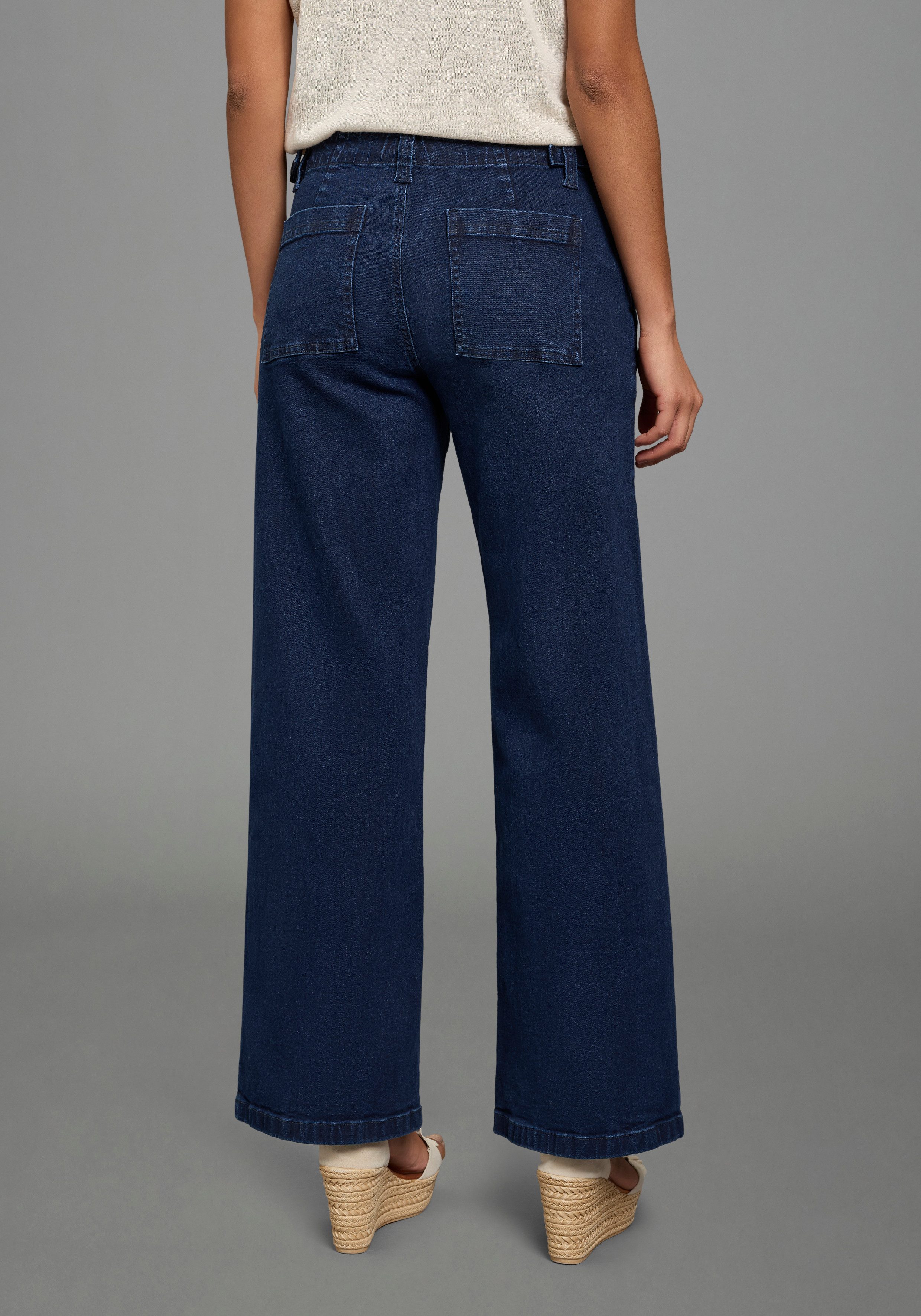 Arizona Weite Jeans weite Beinweite, normale Leibhöhe, bequeme Passform
