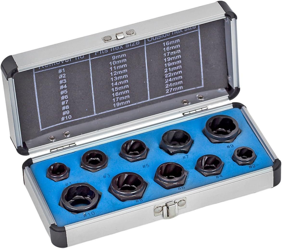 Reparatur-Set Mutternausdreher SCHRAUBENAUSDREHER SCHRAUBEN AUSDREHER SATZ 9-27mm