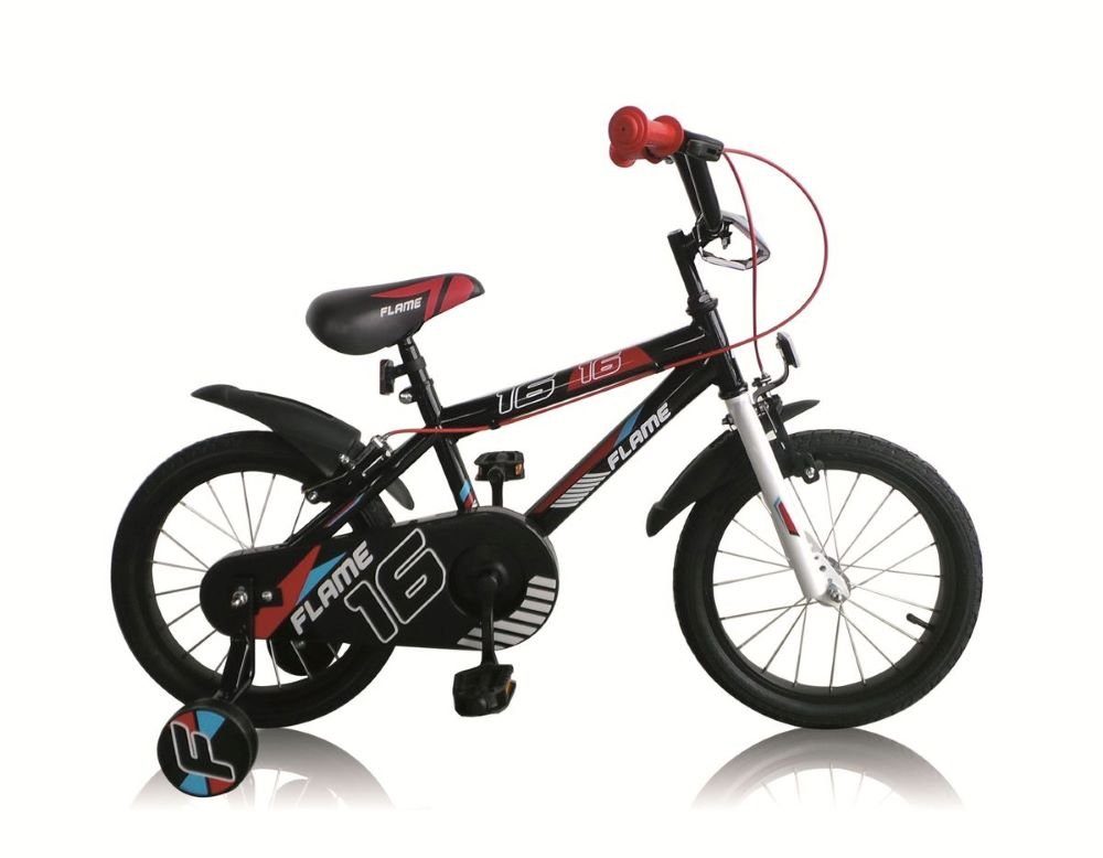 Gang, Kinderfahrrad Flame, Jungen 1 Rad 16 Trade Kinder Fahrrad Stützräder Kinderrad Kinderfahrrad Bike T&Y Zoll