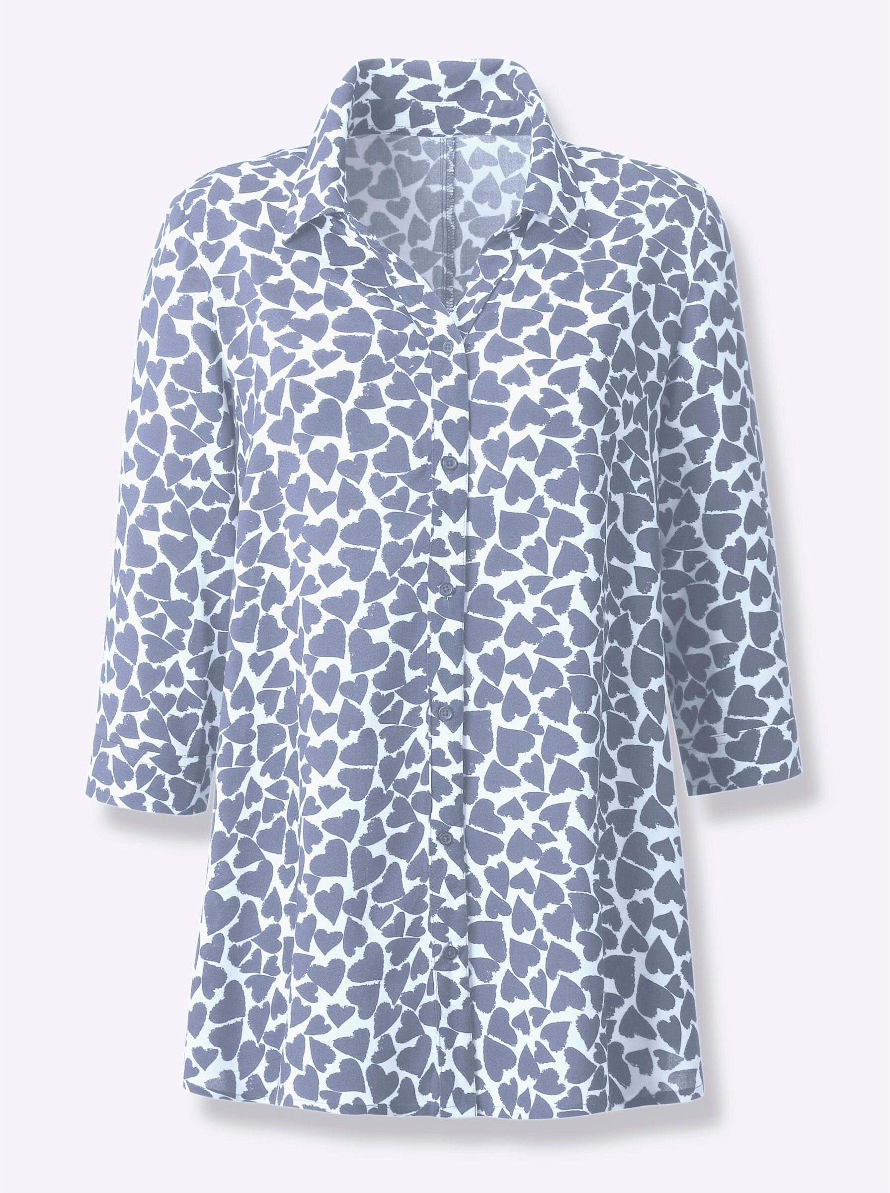 Sieh an! Klassische Bluse Longbluse . günstig online kaufen