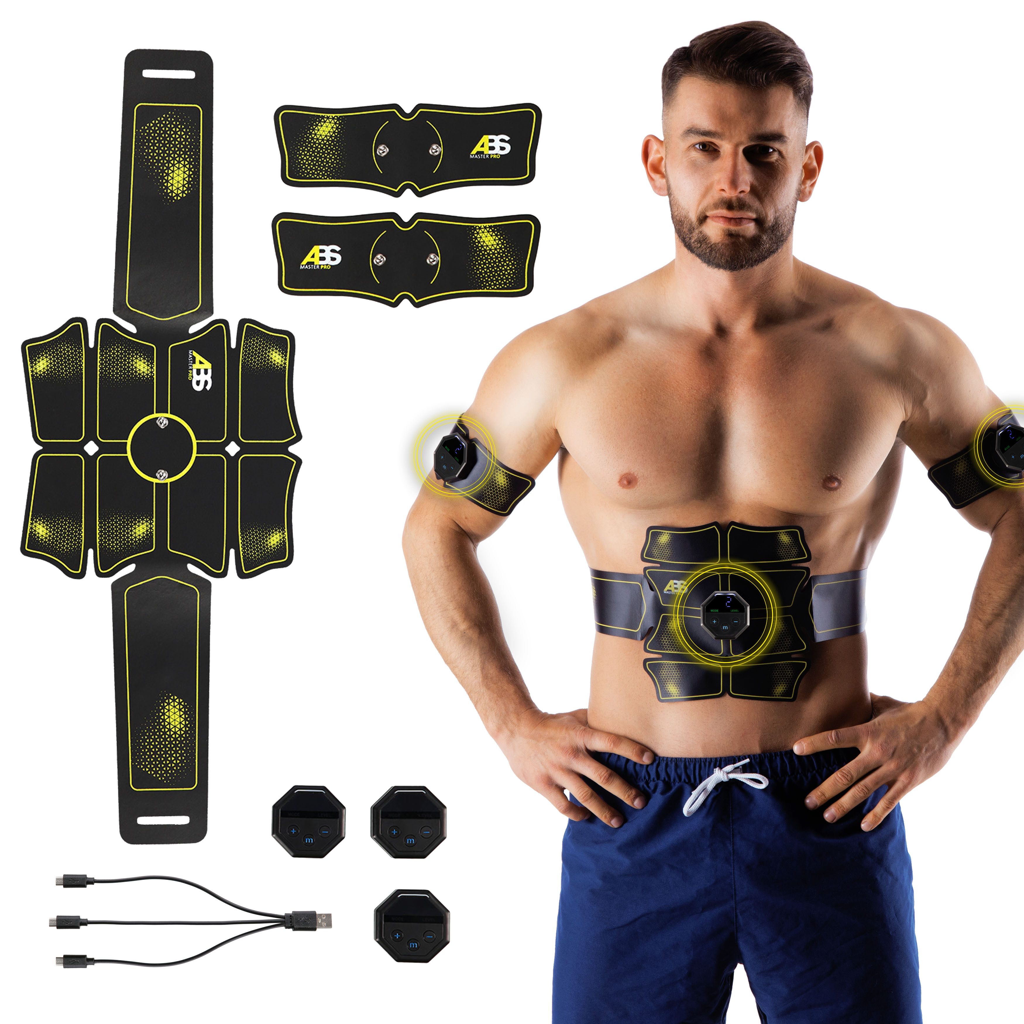 HMS Тренажоры для живота TENS-EMS-Gerät Ems Trainingsgerät Reizstrom Fitnessgerät