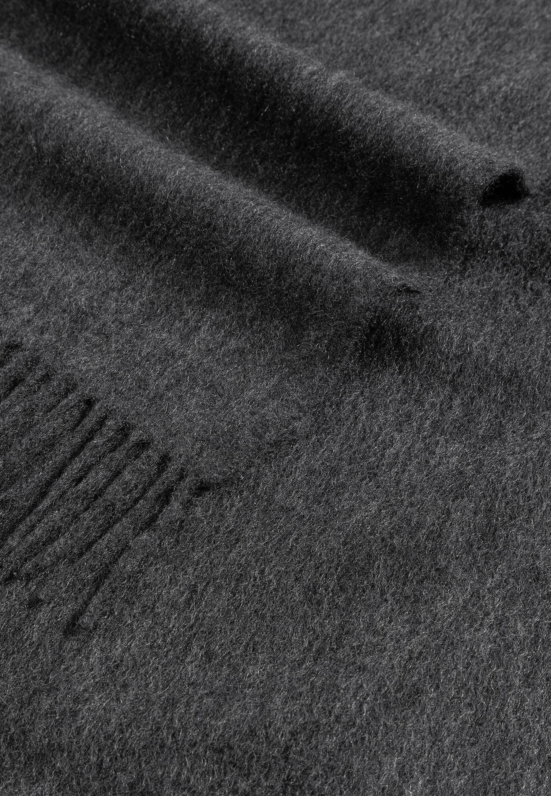 Roeckl Strickschal CLASSIC SOLID HERREN, Klassischer Kaschmirschal mit Fransen