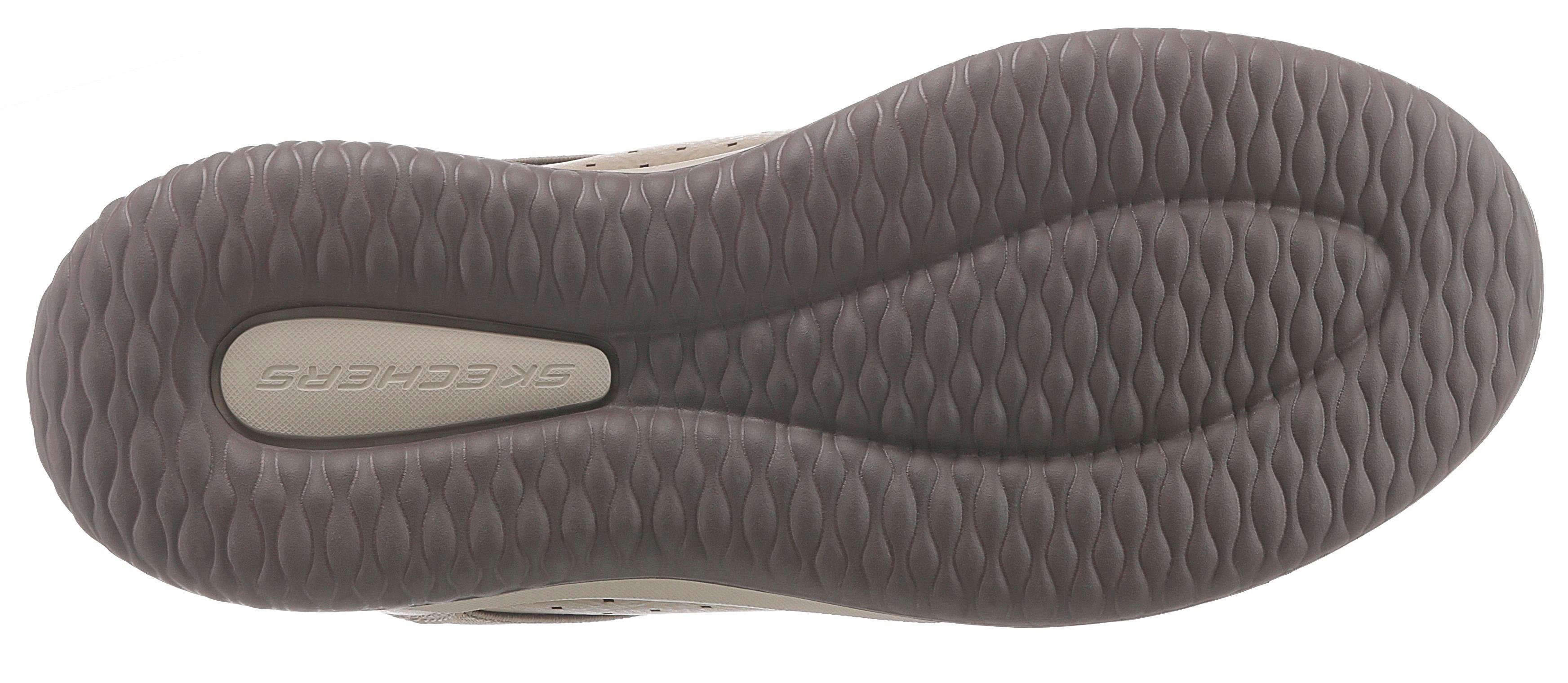 Skechers Delson-Camben Sneaker Gummizug mit praktischem taupe grau