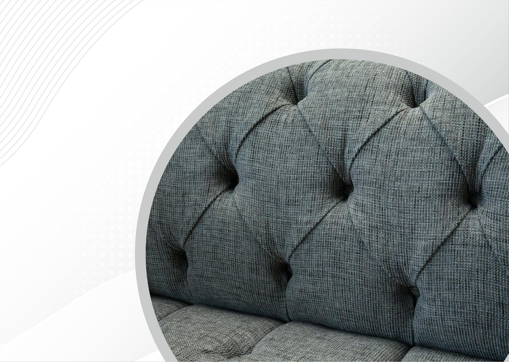 JVmoebel Chesterfield-Sofa, Chesterfield 2 Sitzer Design Couch Sofa 170 cm