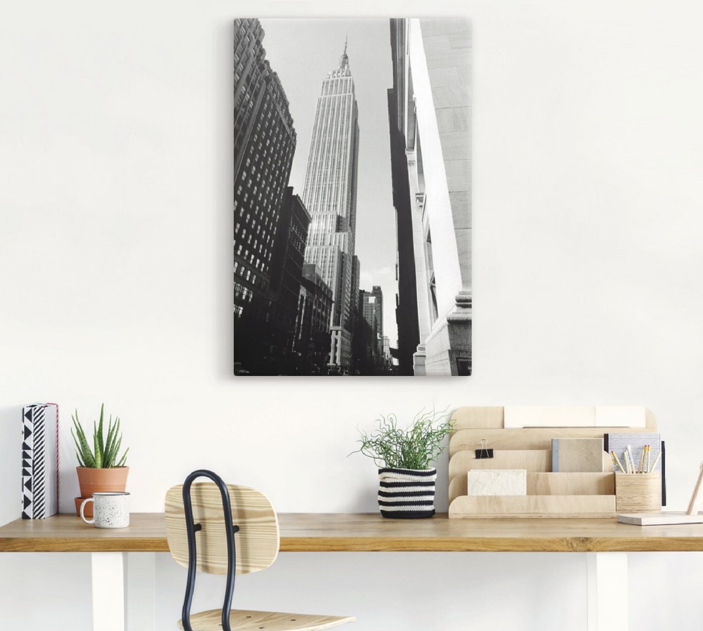Artland Wandbild »Empire State Building II«, Gebäude (1 Stück), in vielen Größen & Produktarten - Alubild / Outdoorbild für den Außenbereich, Leinwandbild, Poster, Wandaufkleber / Wandtattoo auch für Badezimmer geeignet-HomeTrends