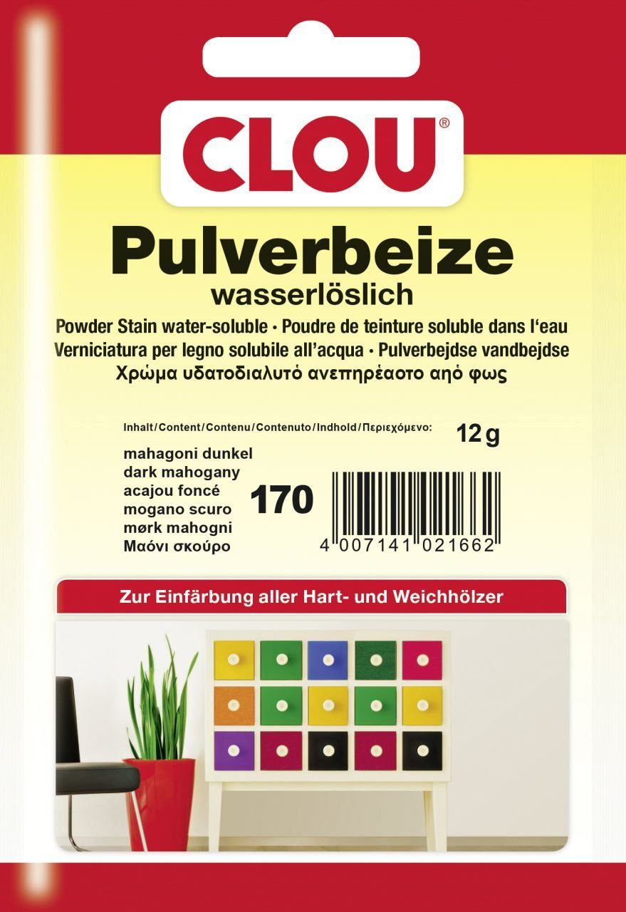 CLOU Pulverbeize Clou Pulverbeize 12 g mahagoni dunkel