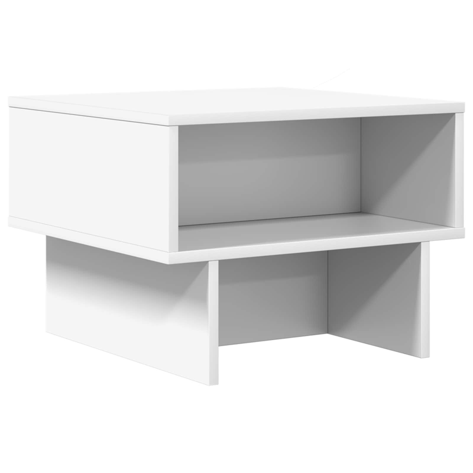 Couchtisch Couchtisch Weiß 48 x 46 x 35 cm Holzwerkstoff