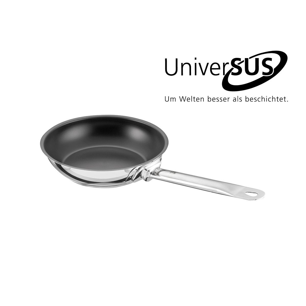 SCHULTE-UFER Bratpfanne Industar PLUS, Edelstahl (1-tlg., 1 x Bratpfanne), backofen- und spülmaschinengeeignet