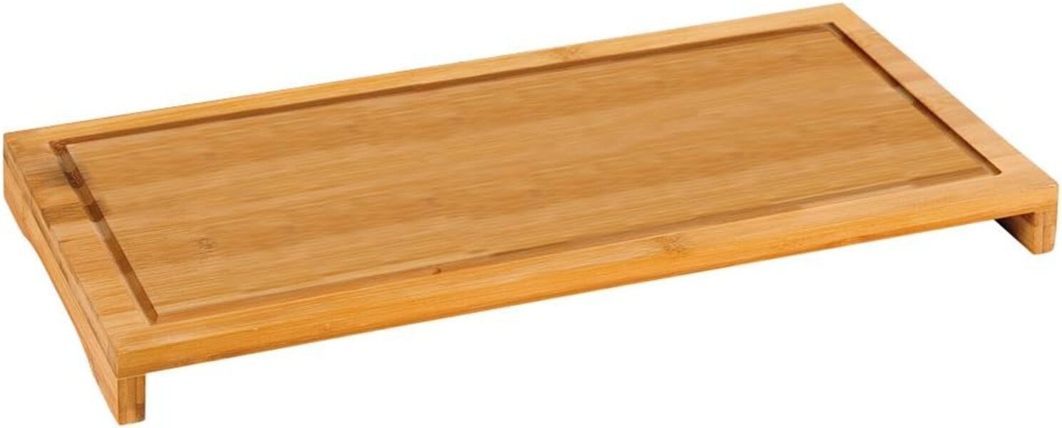 KESPER® Schneide- und Abdeckplatte Schneide- und Abdeckplatte - Bambusholz - 54 x 28 x 4 cm mit Saftrinne, (1 tlg)