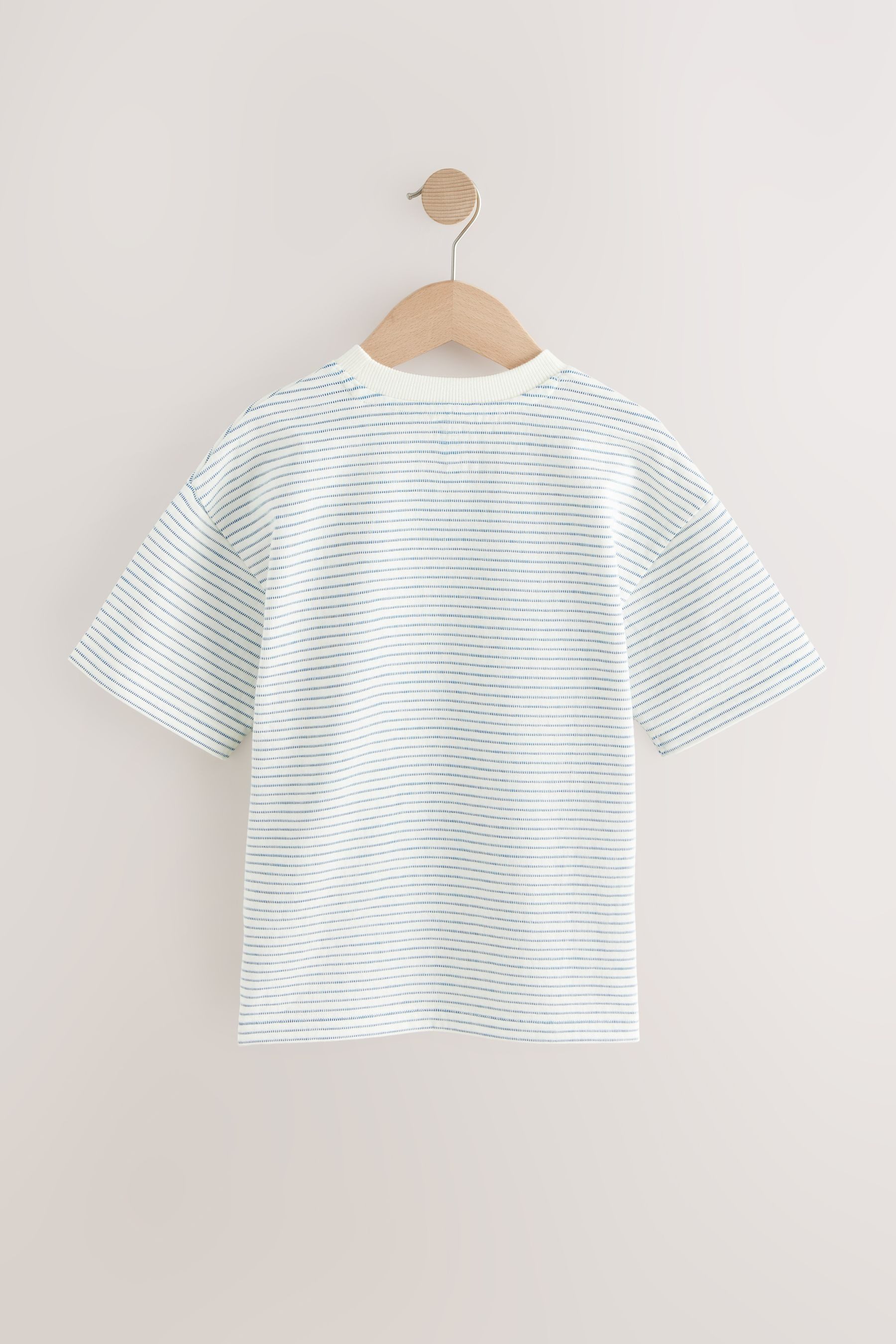 Next T-Shirt Strukturiertes T-Shirt aus 100 % günstig online kaufen