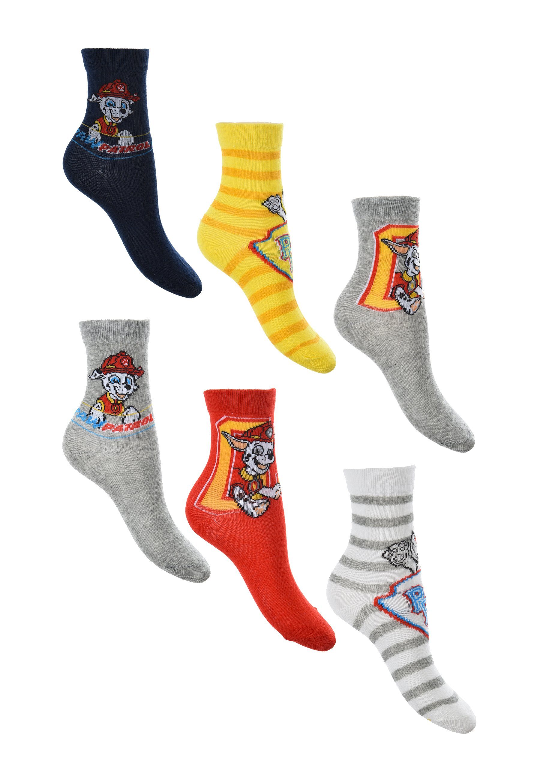 Begrenztes Erscheinungsbild PAW PATROL Kinder (6-Paar) Socken Marshall Strümpfe Socken Jungen