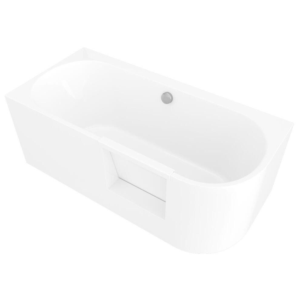 HAK24 Badewanne PORTAS Links Badewanne mit Tür, 160x75x60cm, Weiß, (1-tlg)