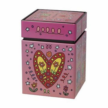 Goebel Teedose James Rizzi - Peace of Love, Metall