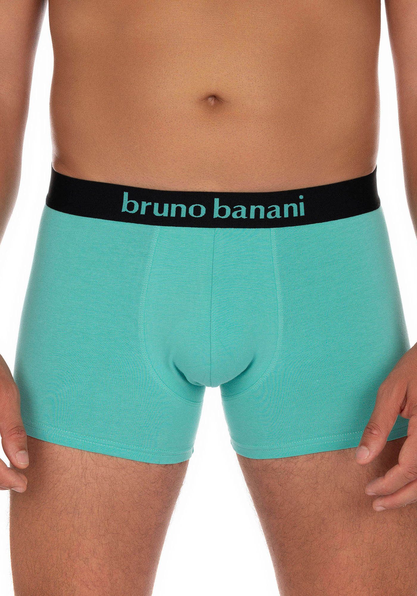 Bruno Banani Boxer Flowing (2er Pack) mit kontrastreichem Logobund